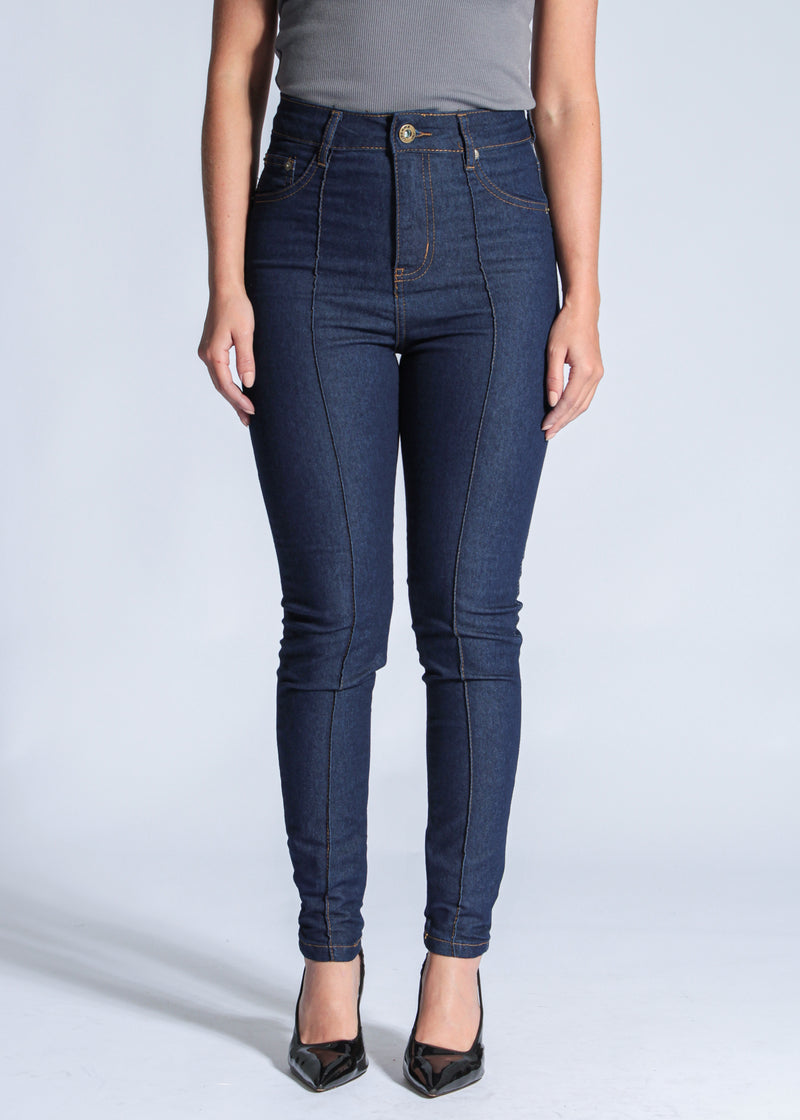 Calça Jeans Skinny Nervura - Amaciada