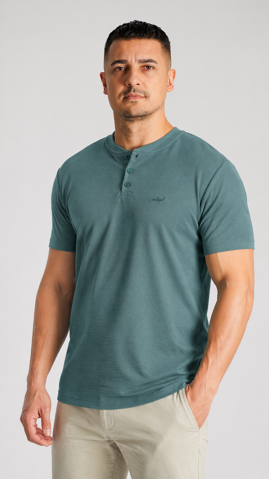 Camiseta Tricô Gola Portuguesa - Verde