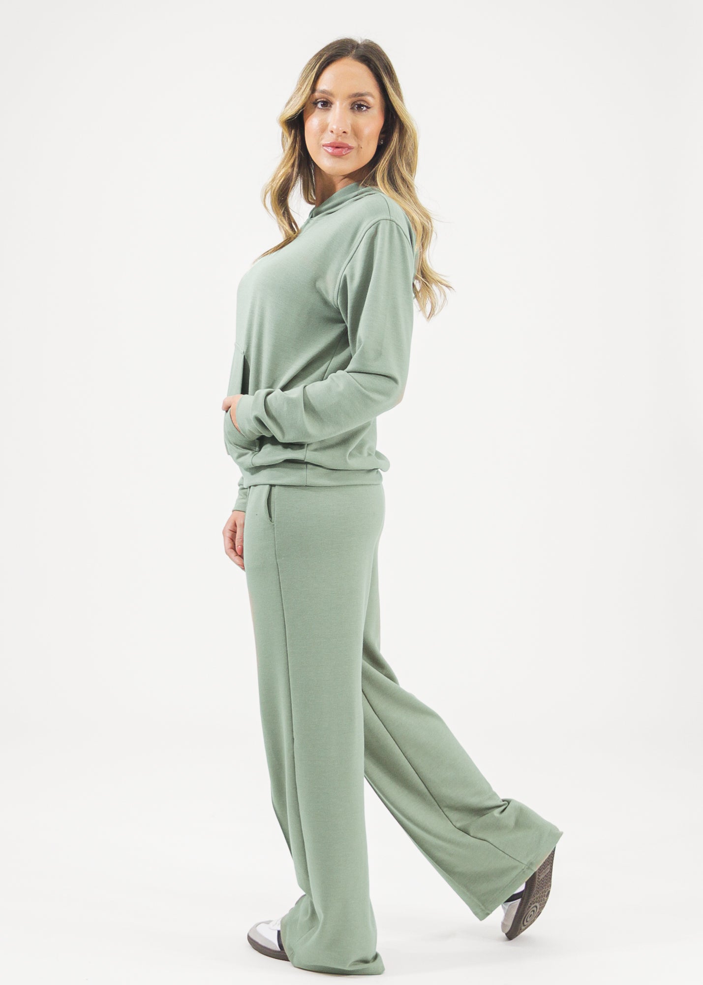 Blusa Moletinho Premium Canguru - Verde