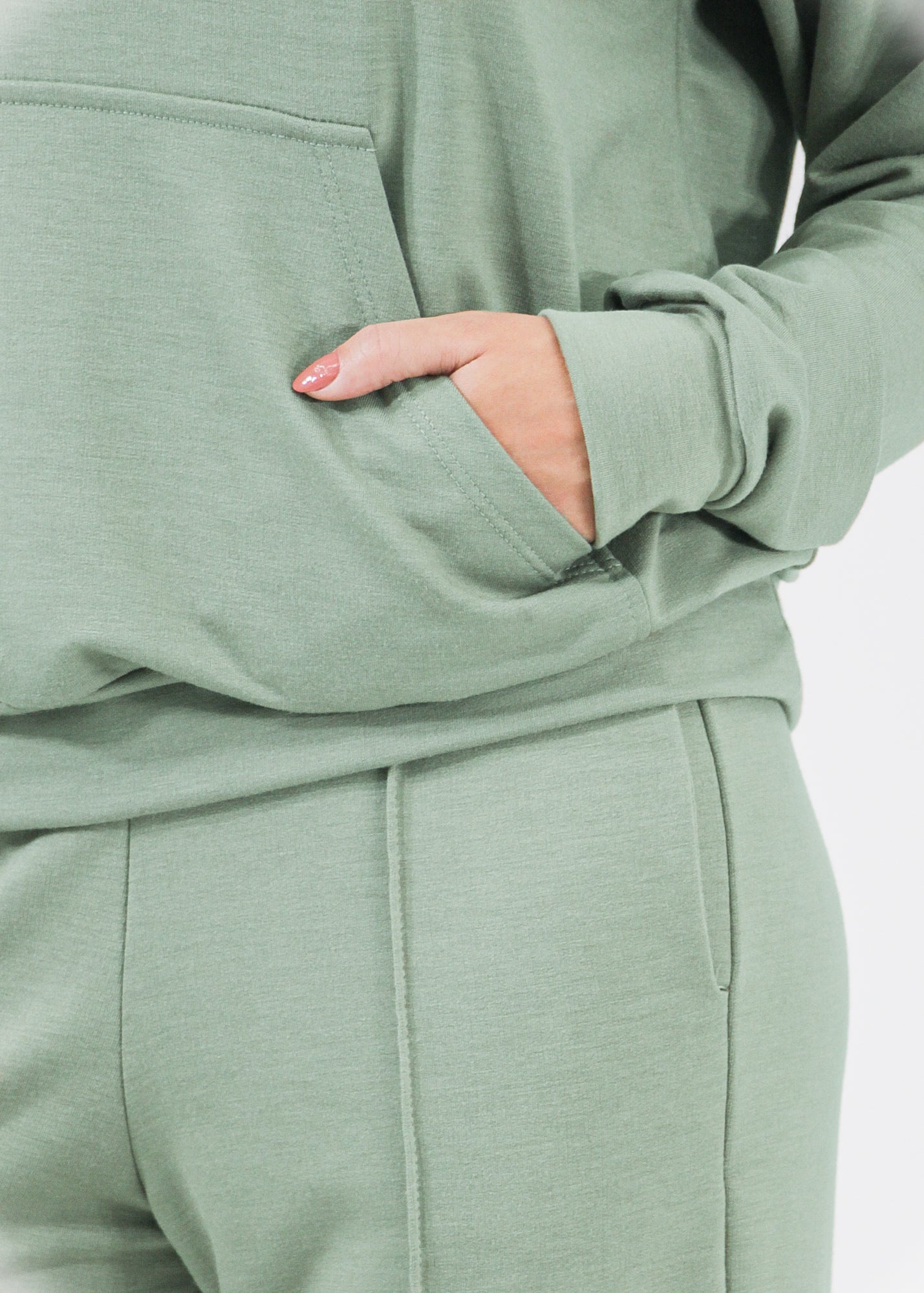 Blusa Moletinho Premium Canguru - Verde