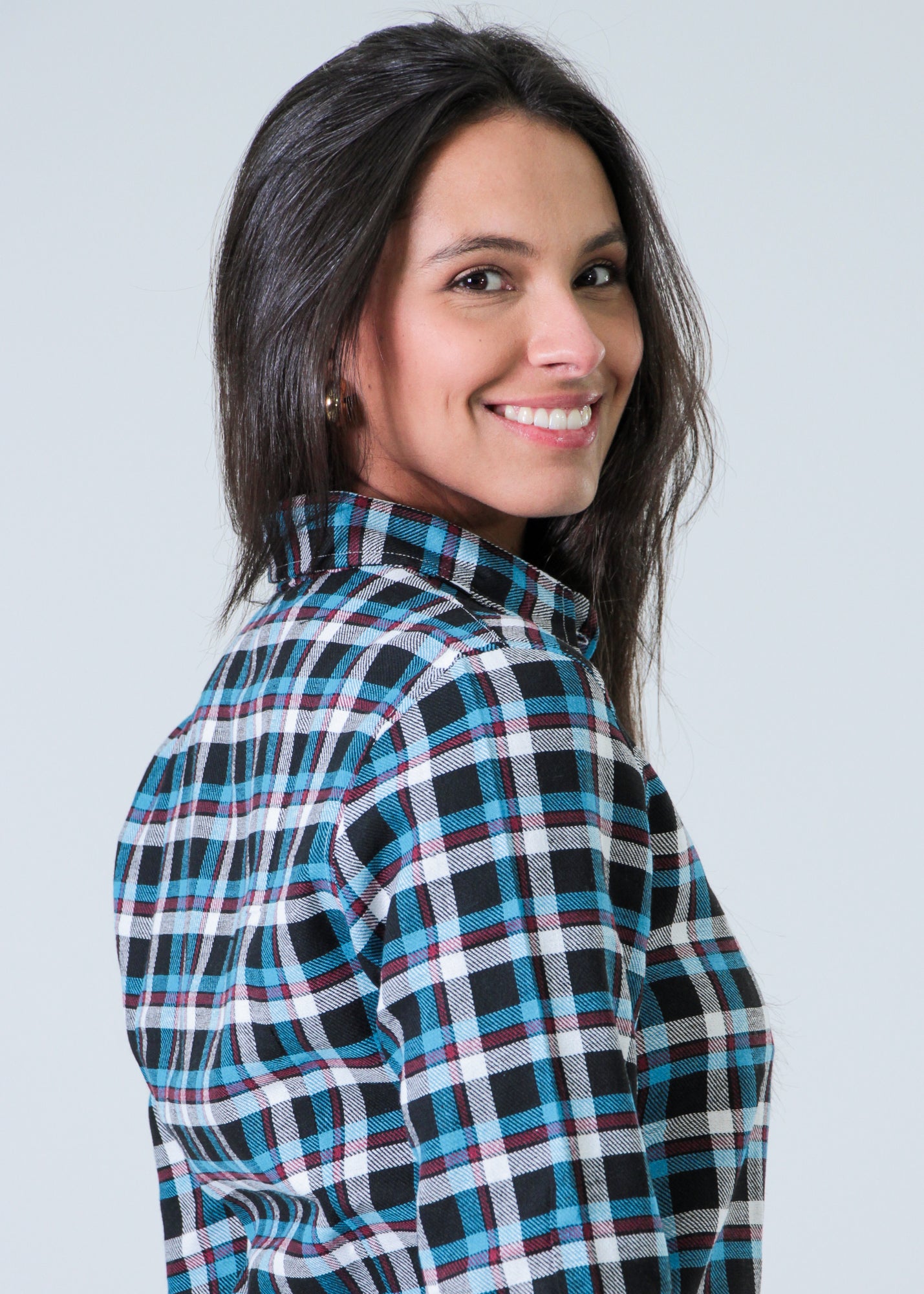 Camisa Xadrez - Azul