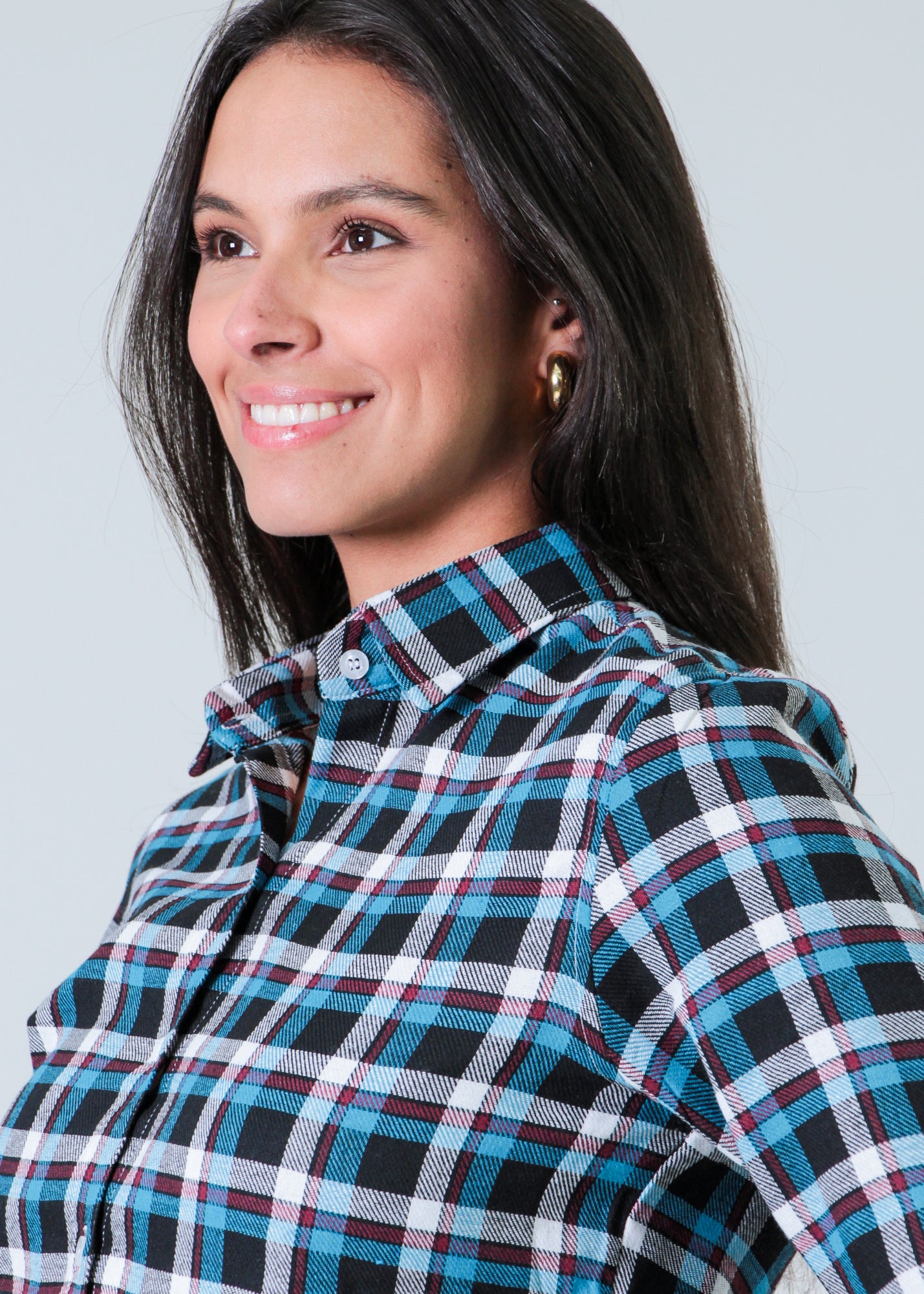 Camisa Xadrez - Azul