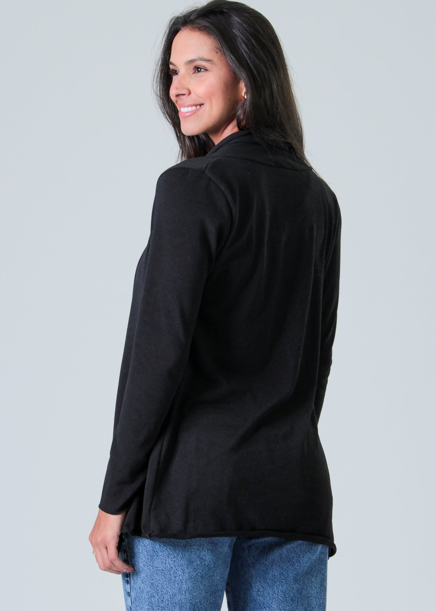 Cardigan Tricô - Preto