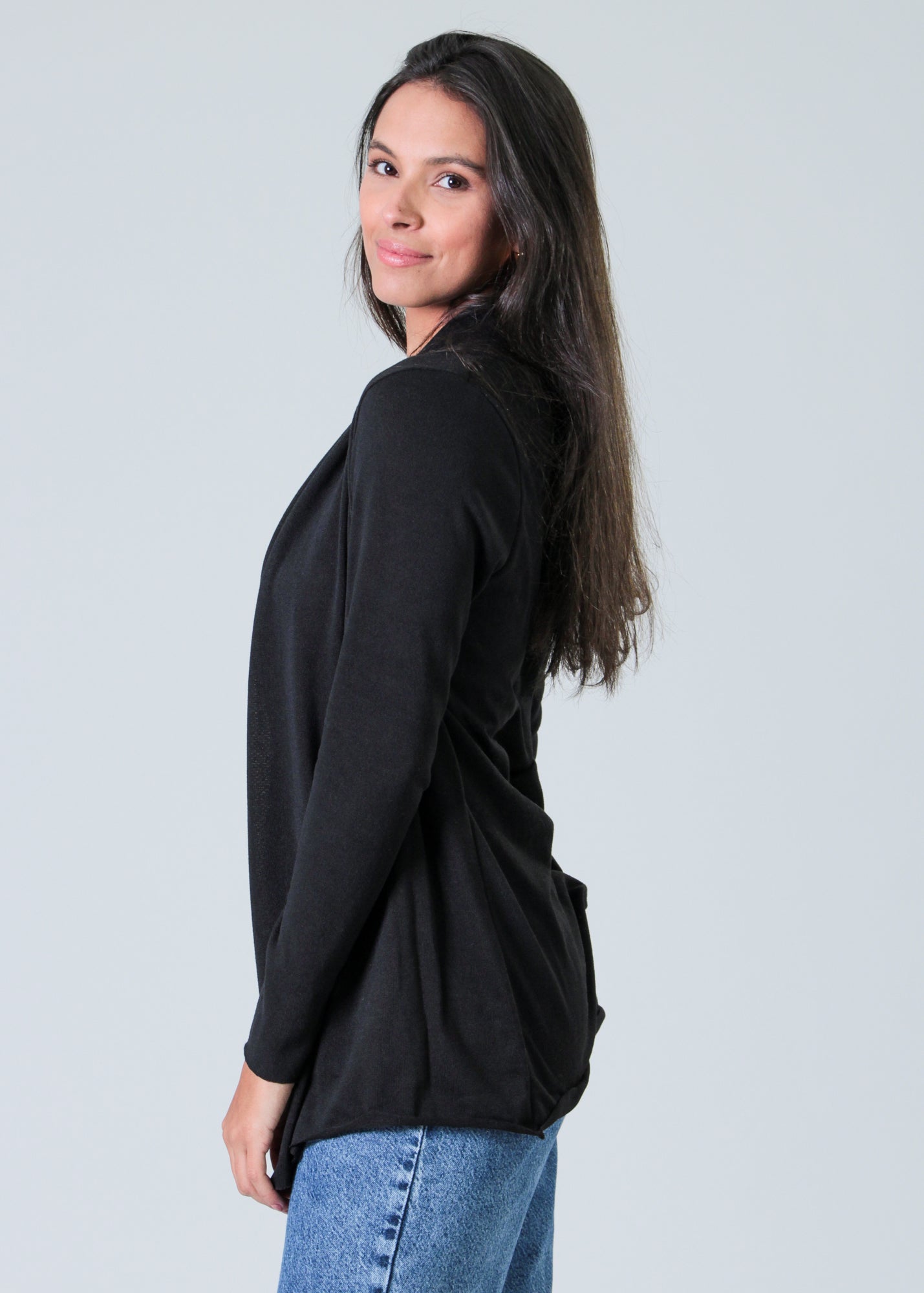 Cardigan Tricô - Preto