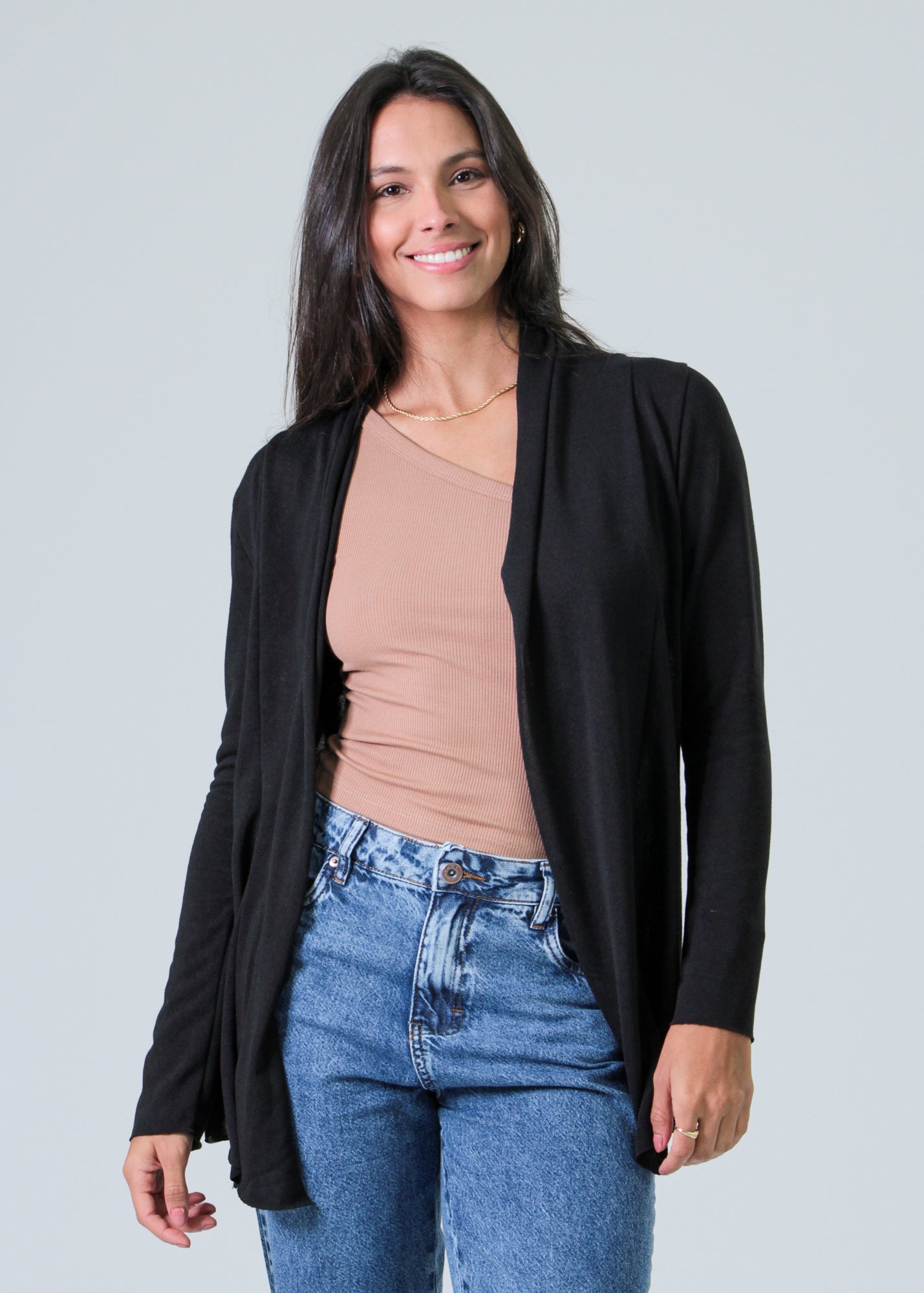 Cardigan Tricô - Preto
