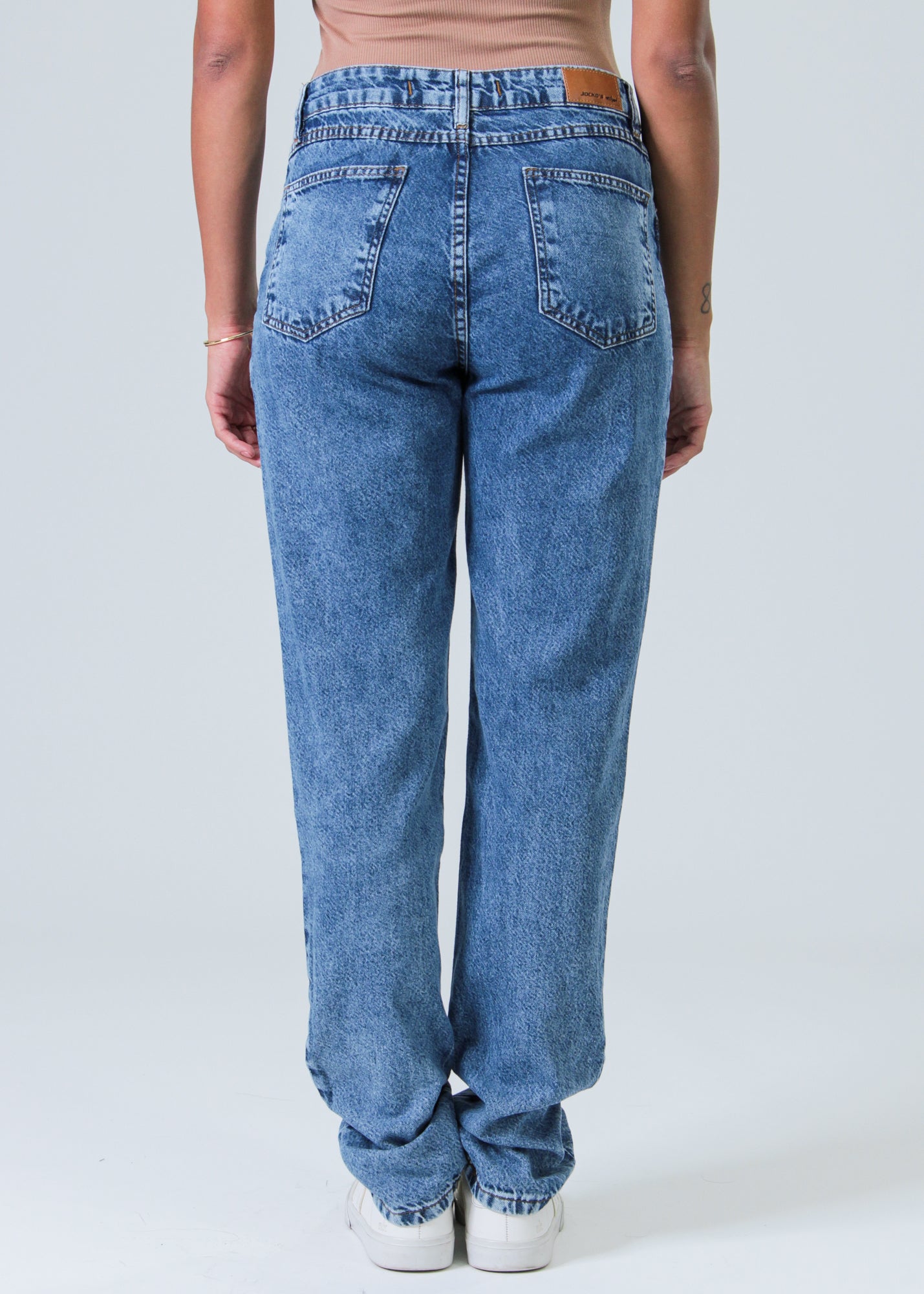 Calça Jeans - Escura Mom Estonada