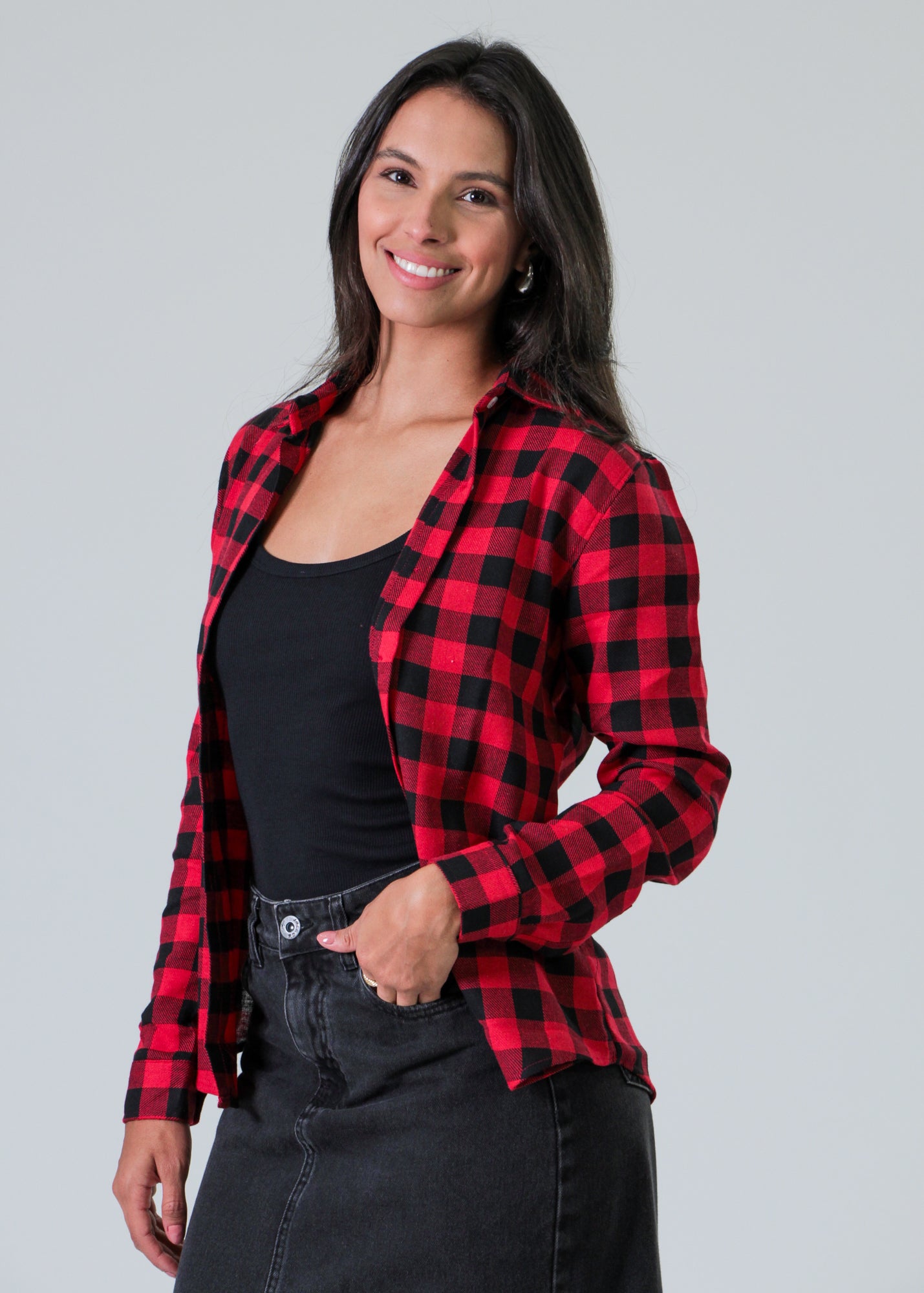 Camisa Xadrez Vermelha - Main Image