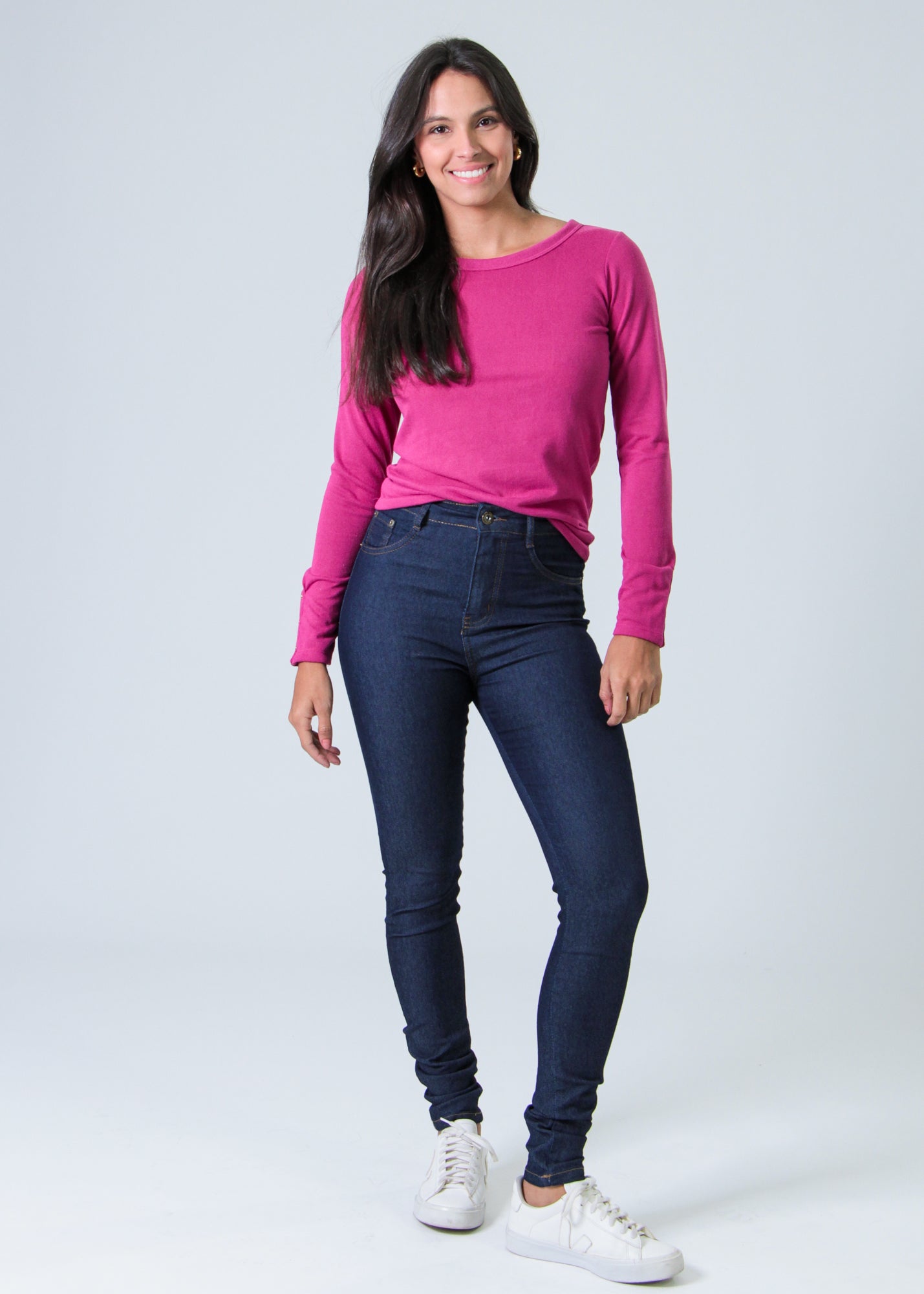 Blusa Tricô Manga Longa Taxas - Pink