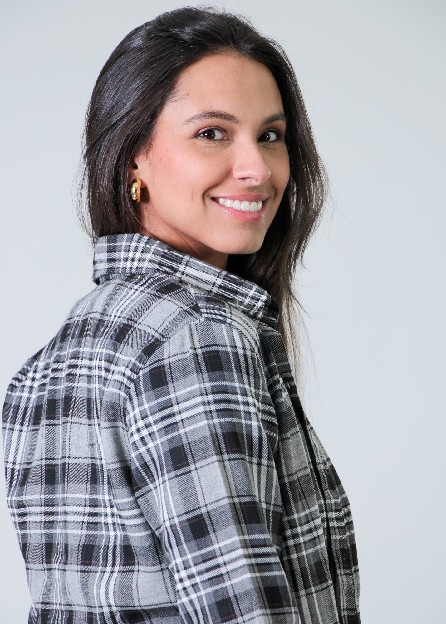 Camisa Xadrez - Preta