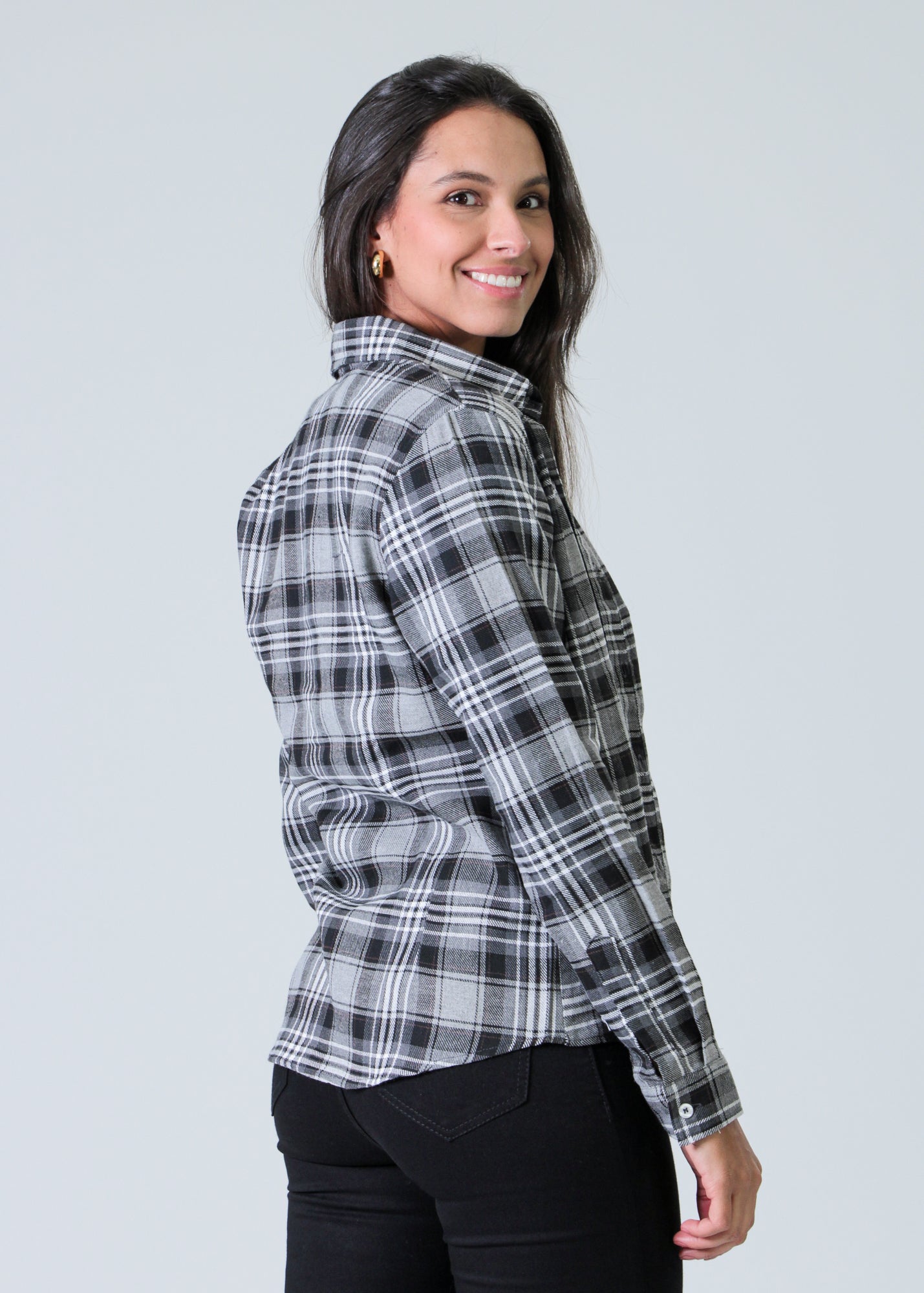 Camisa Xadrez - Preta