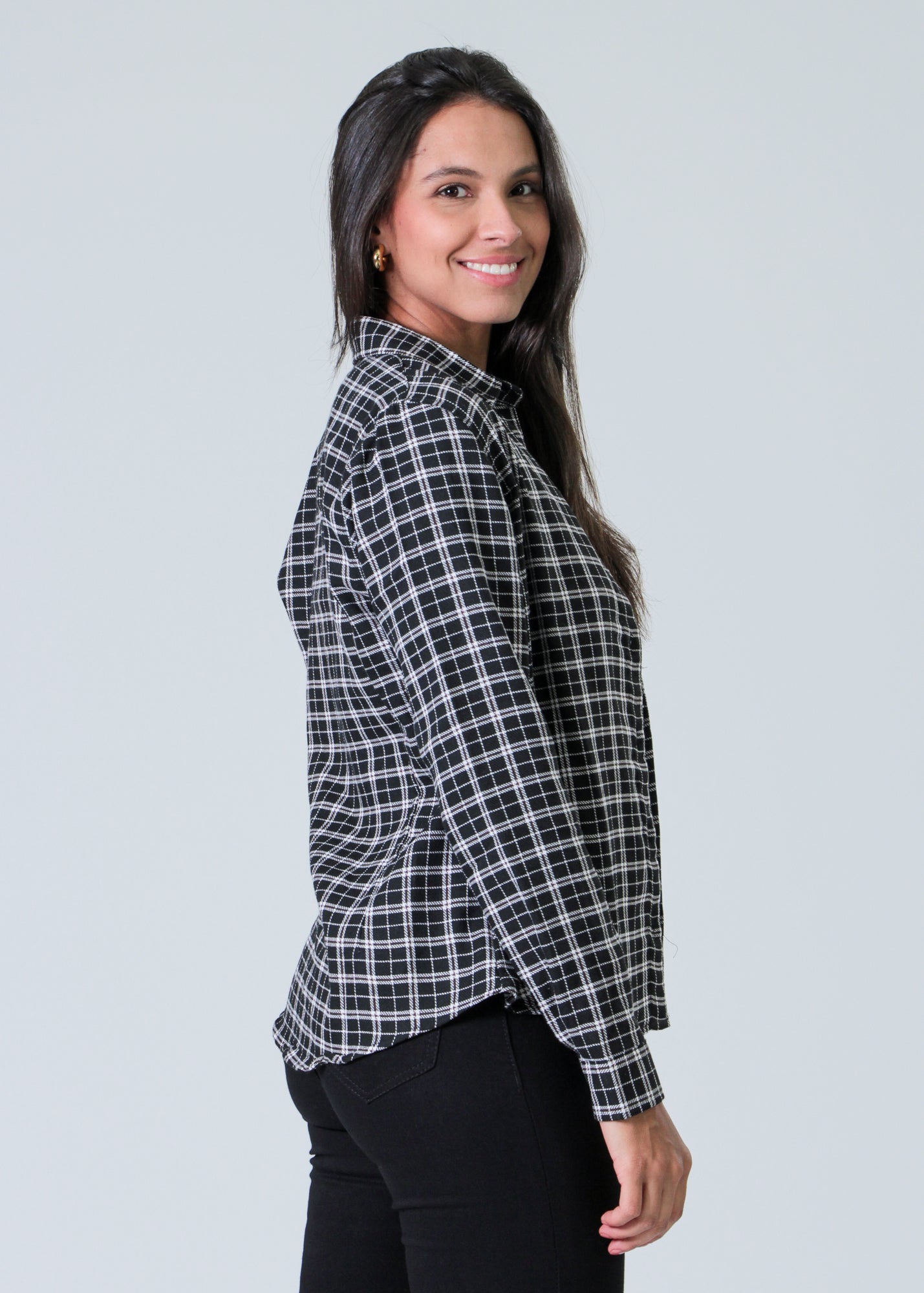 Camisa Xadrez - Preta