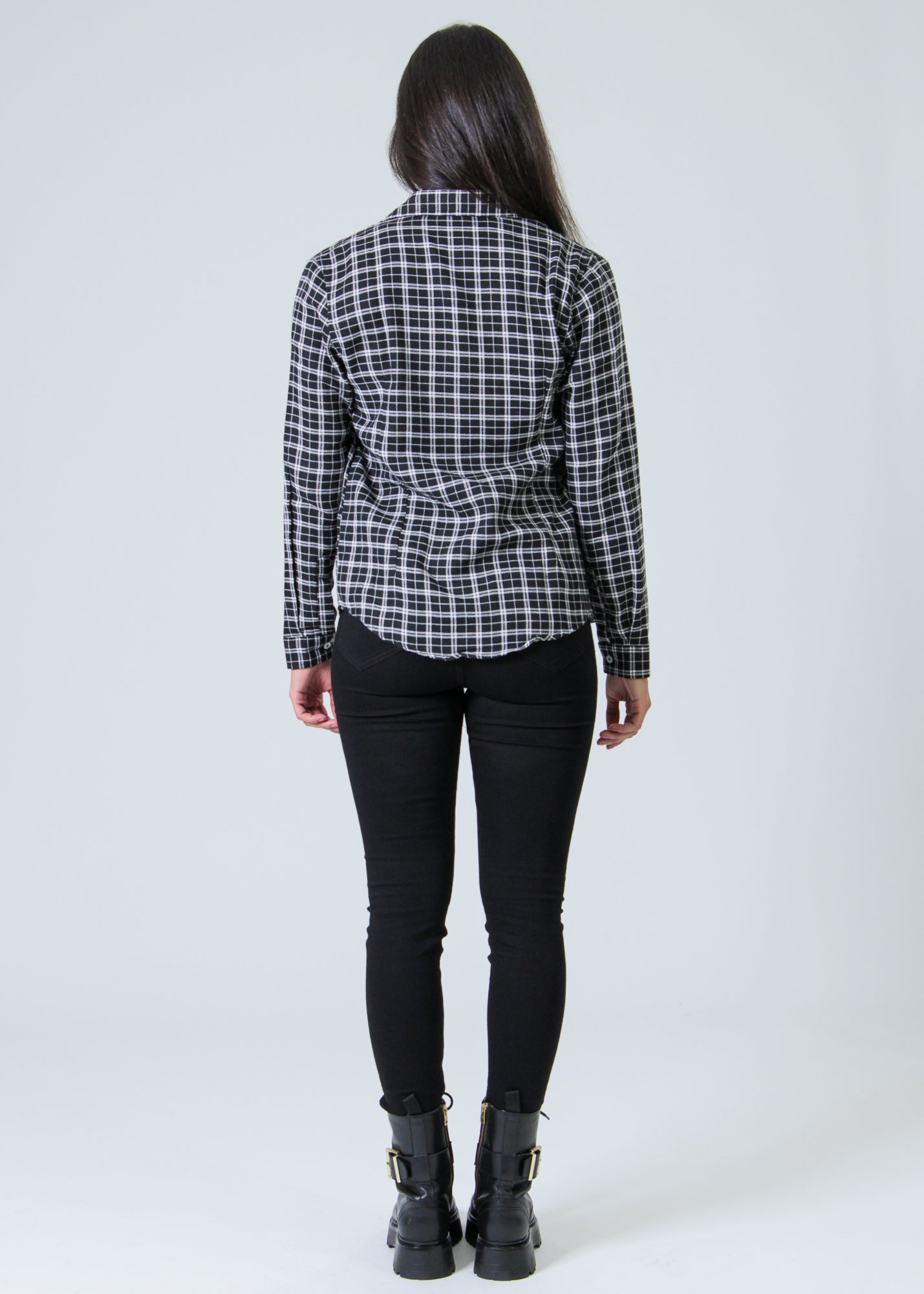 Camisa Xadrez - Preta