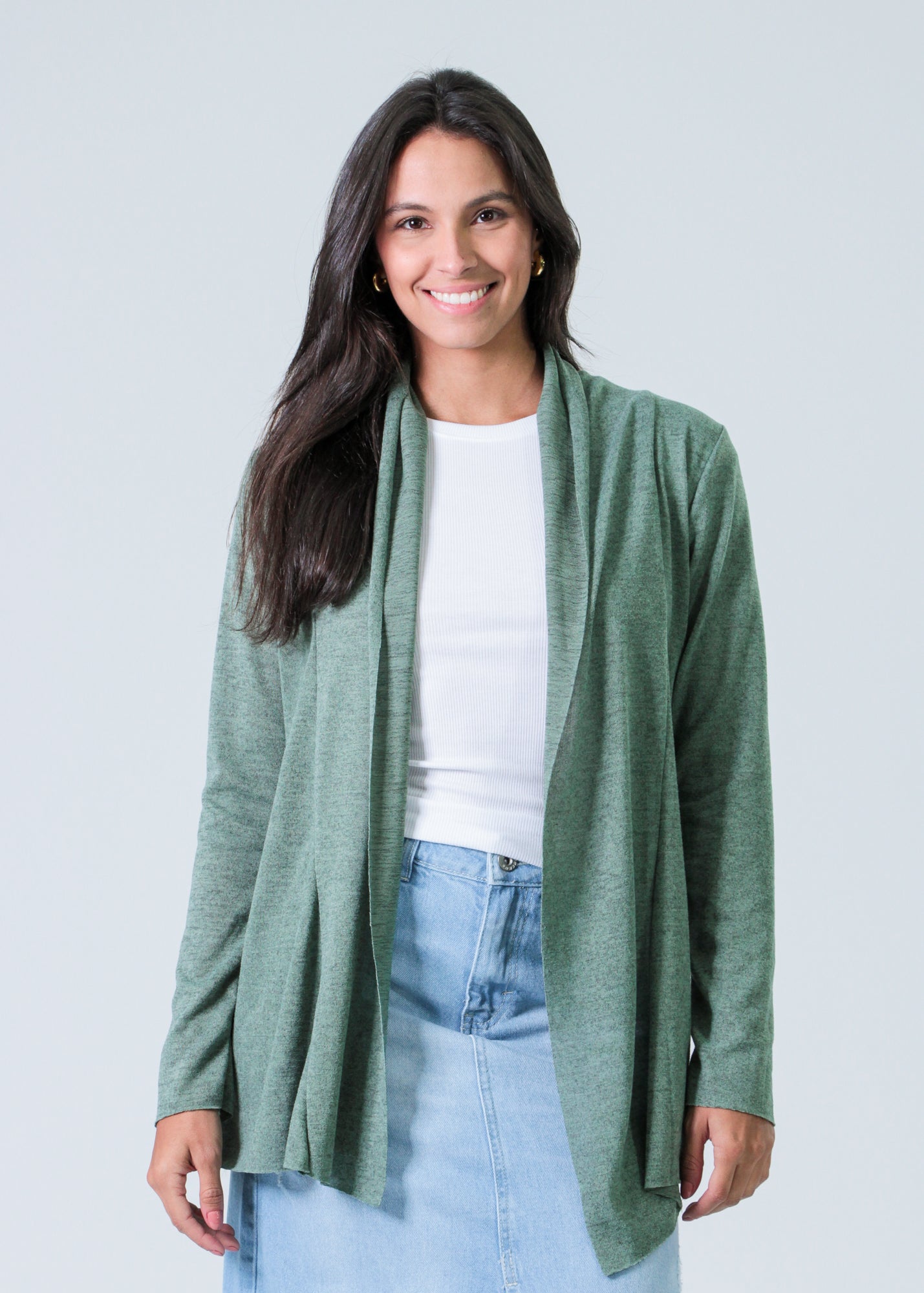 Cardigan Tricô - Verde