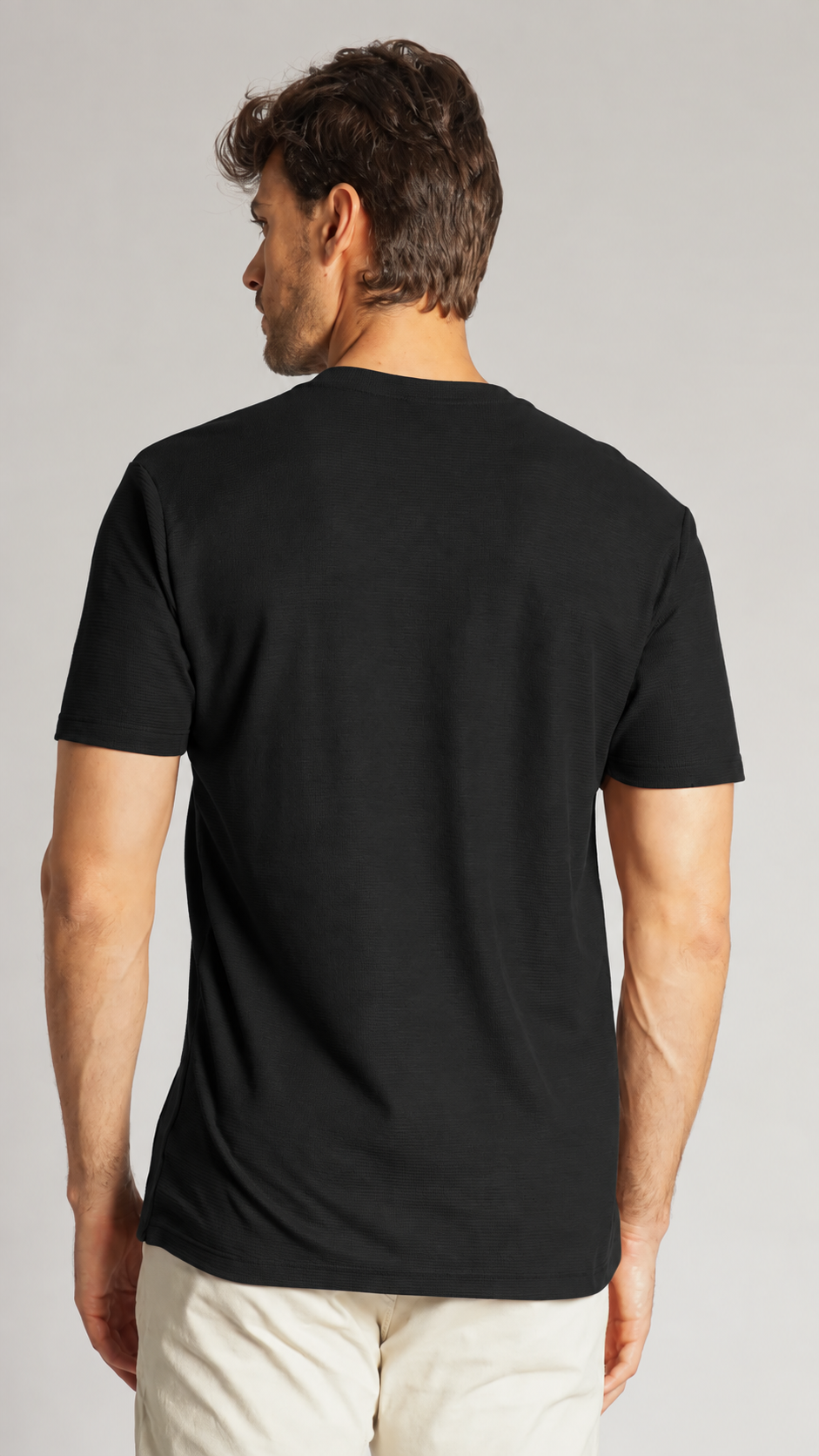Camiseta Tricô Gola Portuguesa - Preta