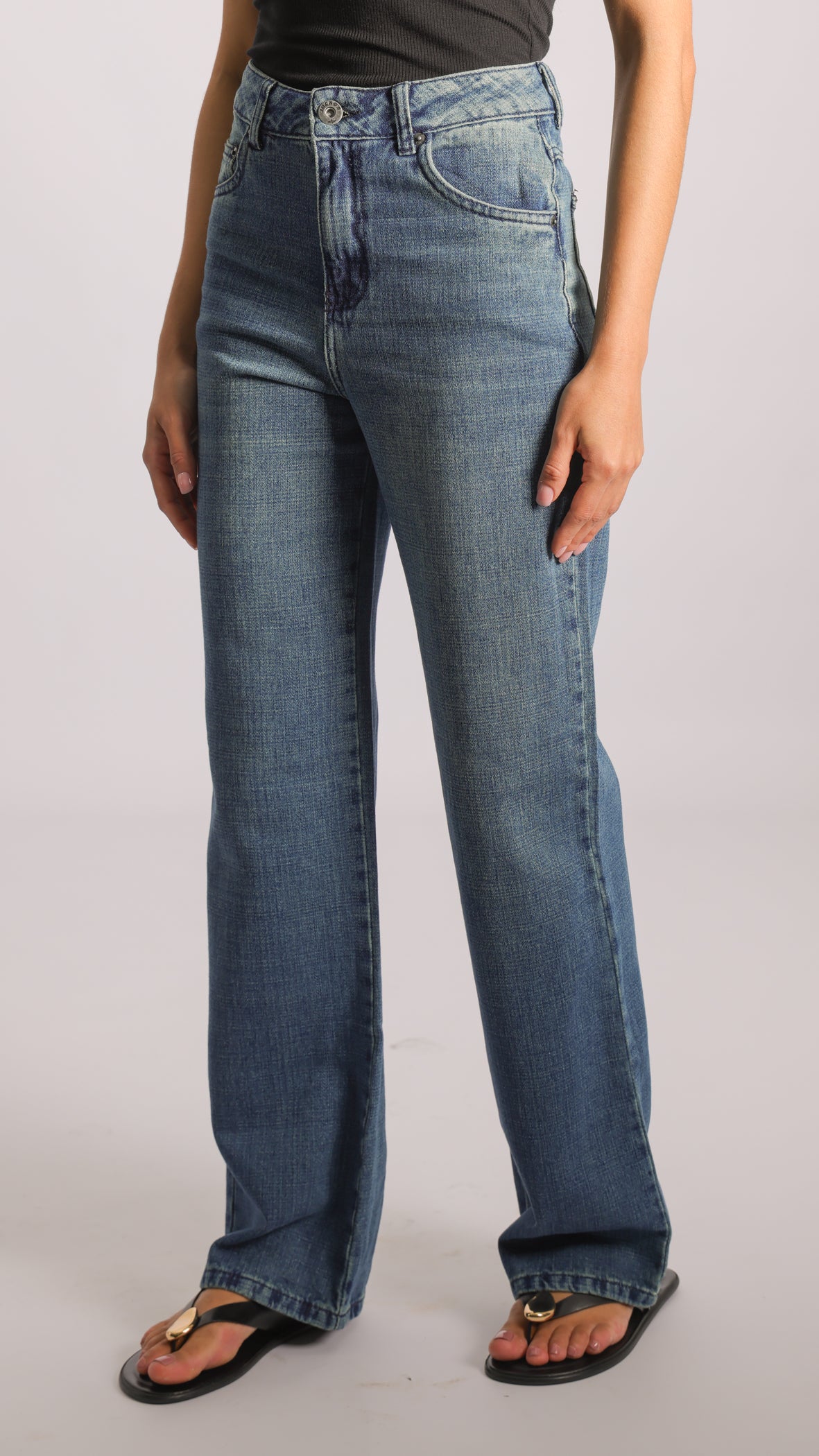 Calça Jeans Reta - Ringado Vintage