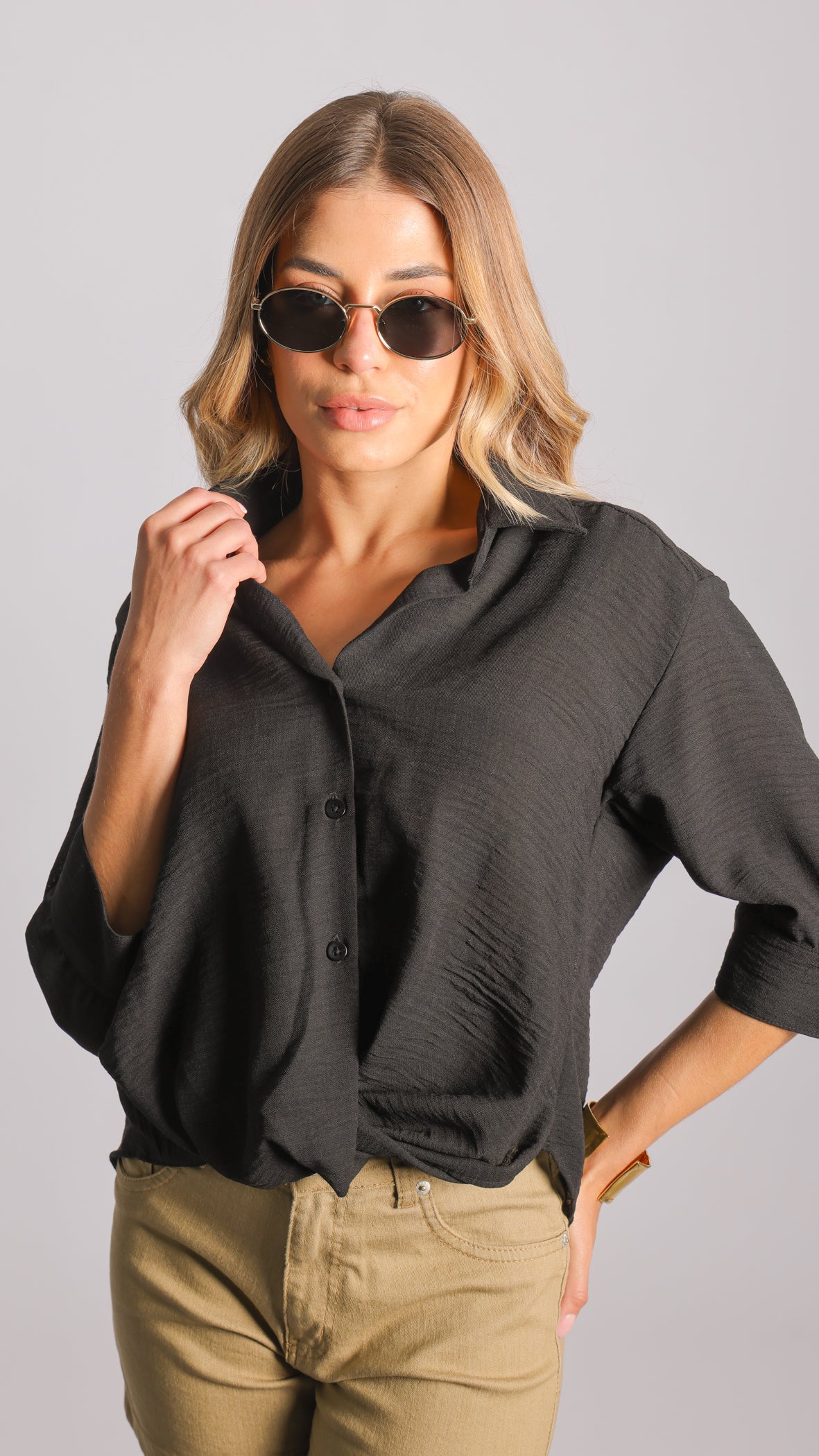 Camisa Italiana - Preta