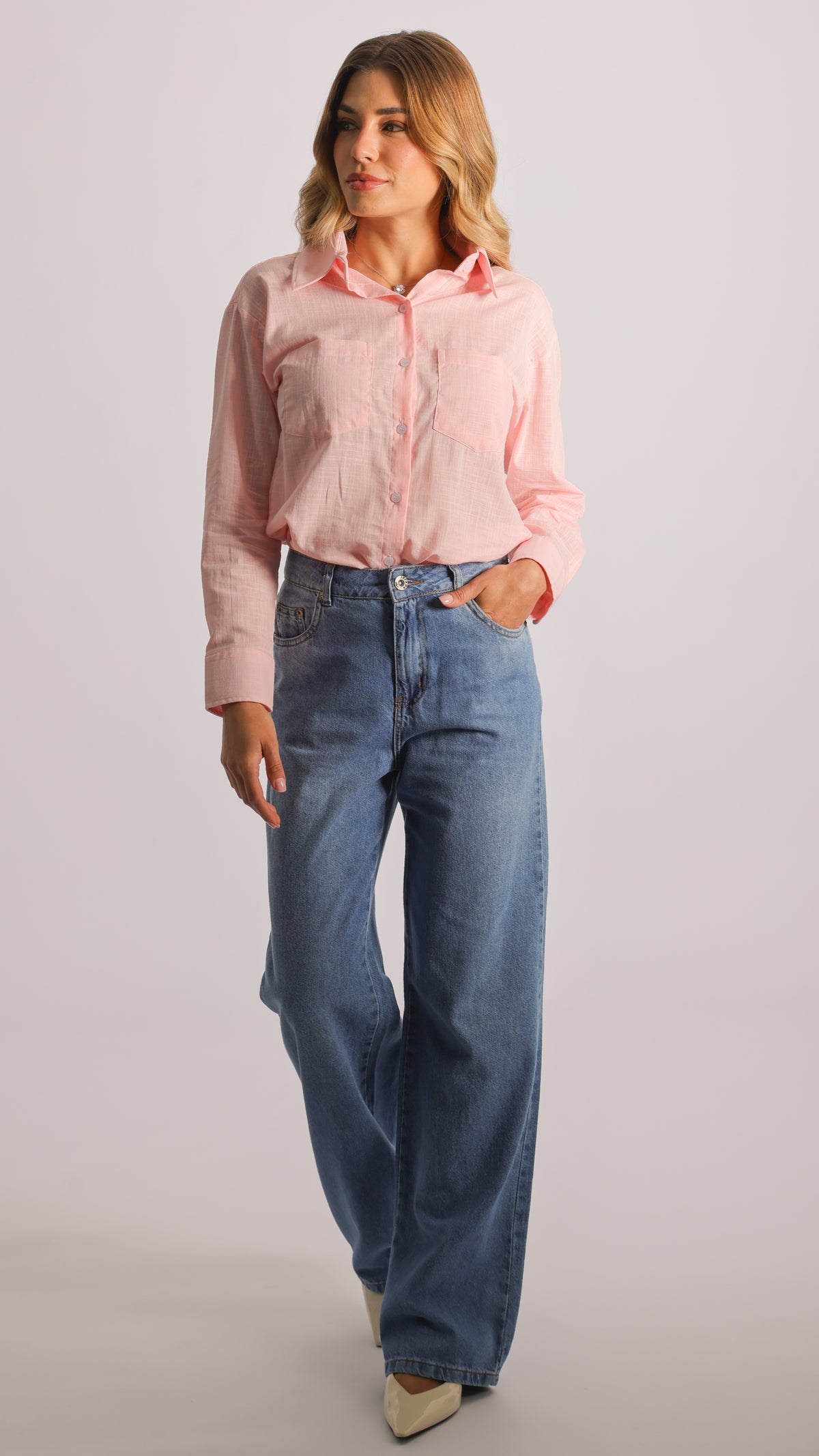 Camisa Manga Longa - Rosa Bebê