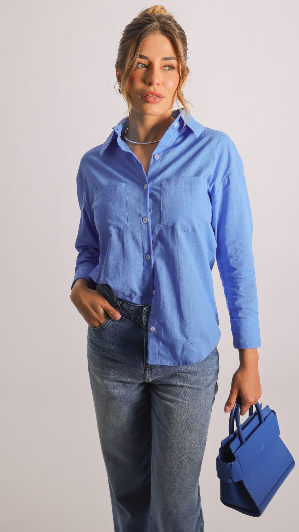 Camisa Manga Longa - Azul