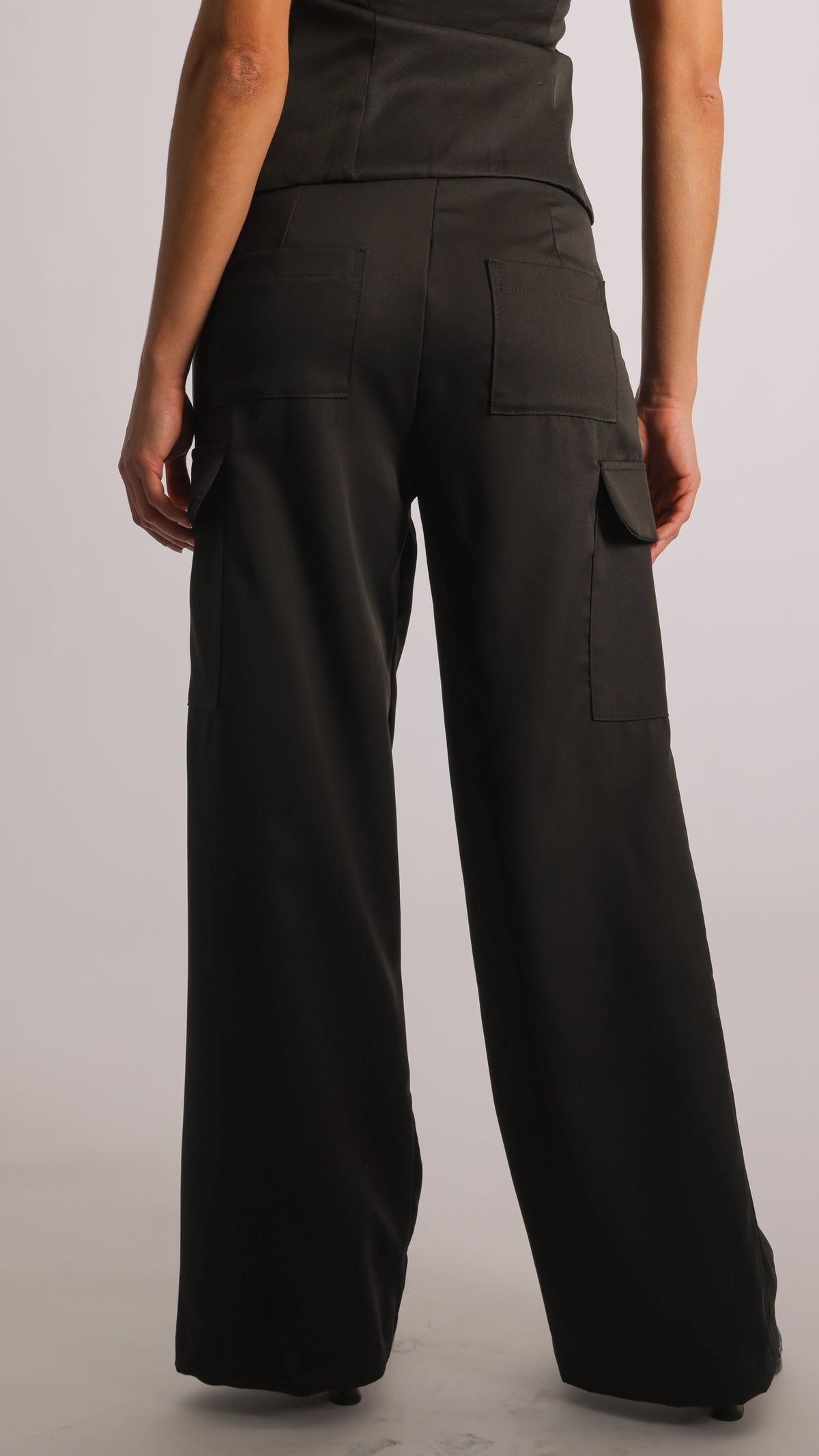 Calça Alfaiataria Cargo - Preta