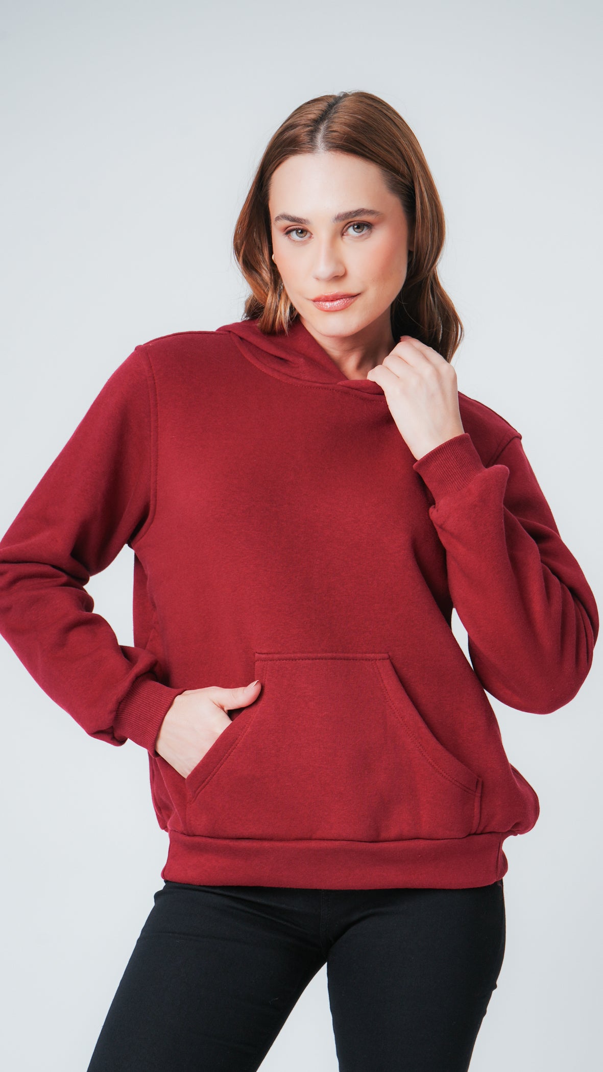 Moletom Canguru Premium - Bordô