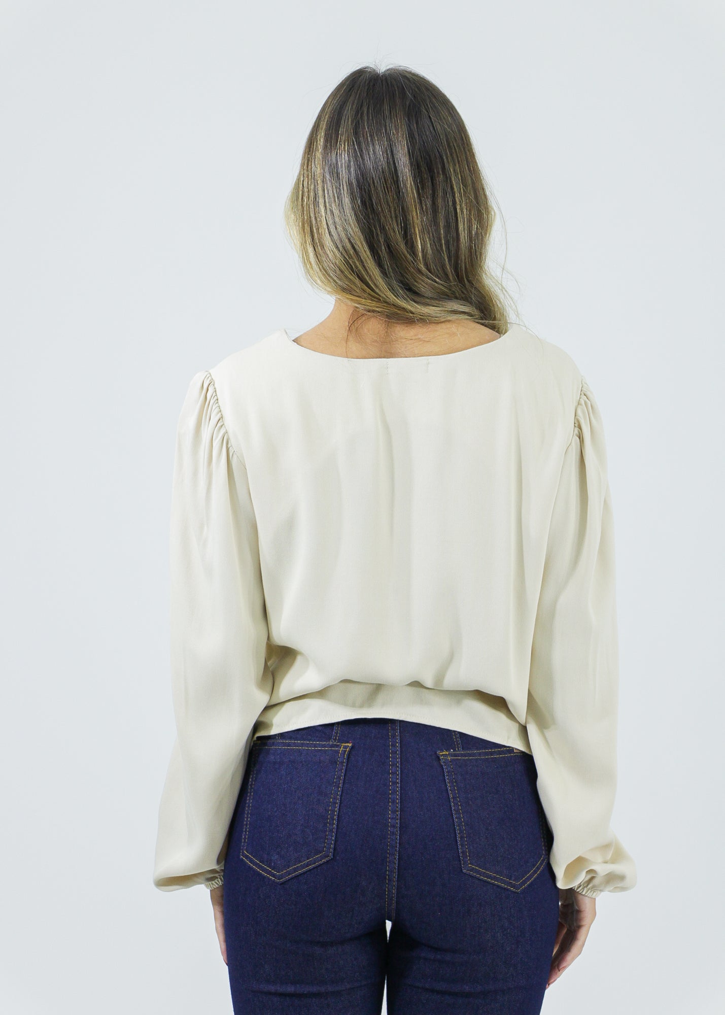 Blusa Manga Longa - Bege