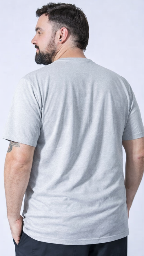 Camiseta Estampada Summer Plus Size - Cinza