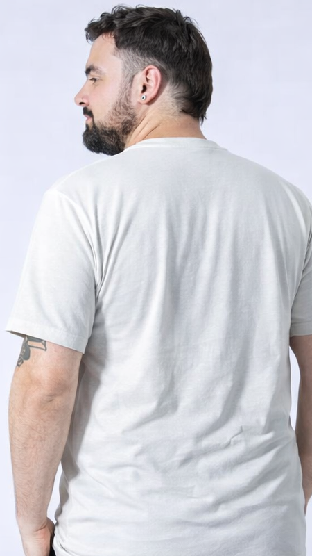 Camiseta Estampada Good Plus Size - Off White