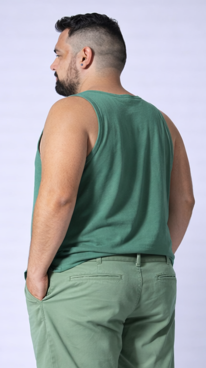 Regata Básica Plus Size - Verde