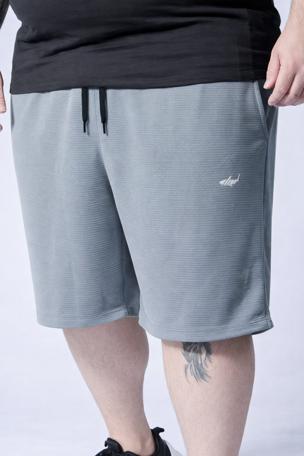 Bermuda Gorgurinho Plus Size - Cinza