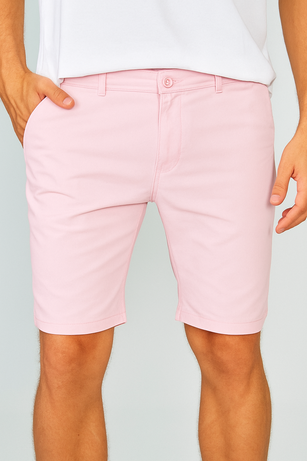 Bermuda Sarja Bolso Faca - Rosa