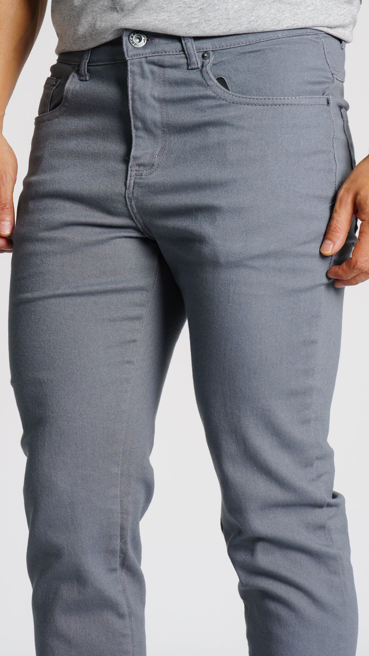 Calça Jeans - Cinza