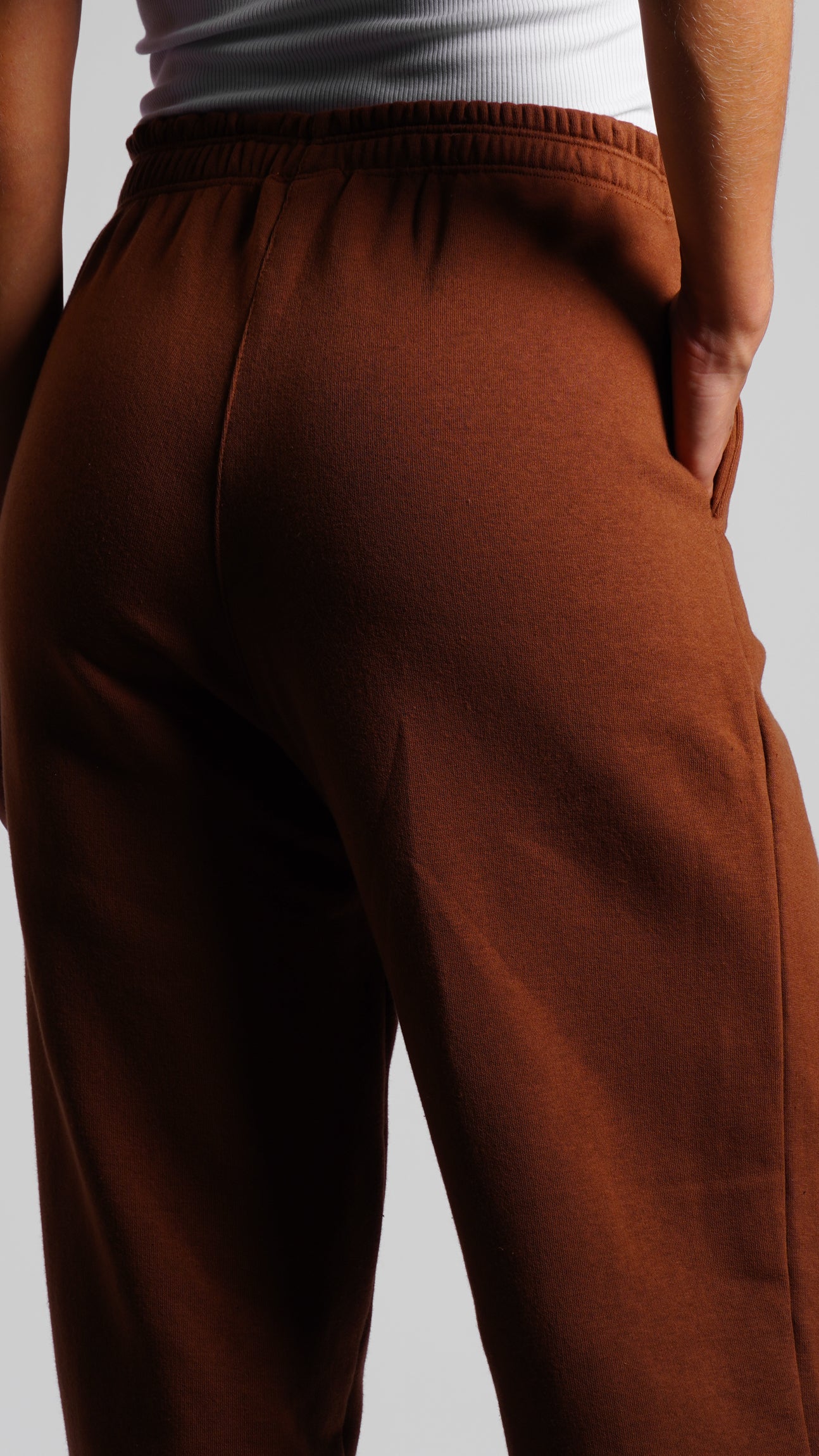 Calça Moletom Reta Premium - Marrom