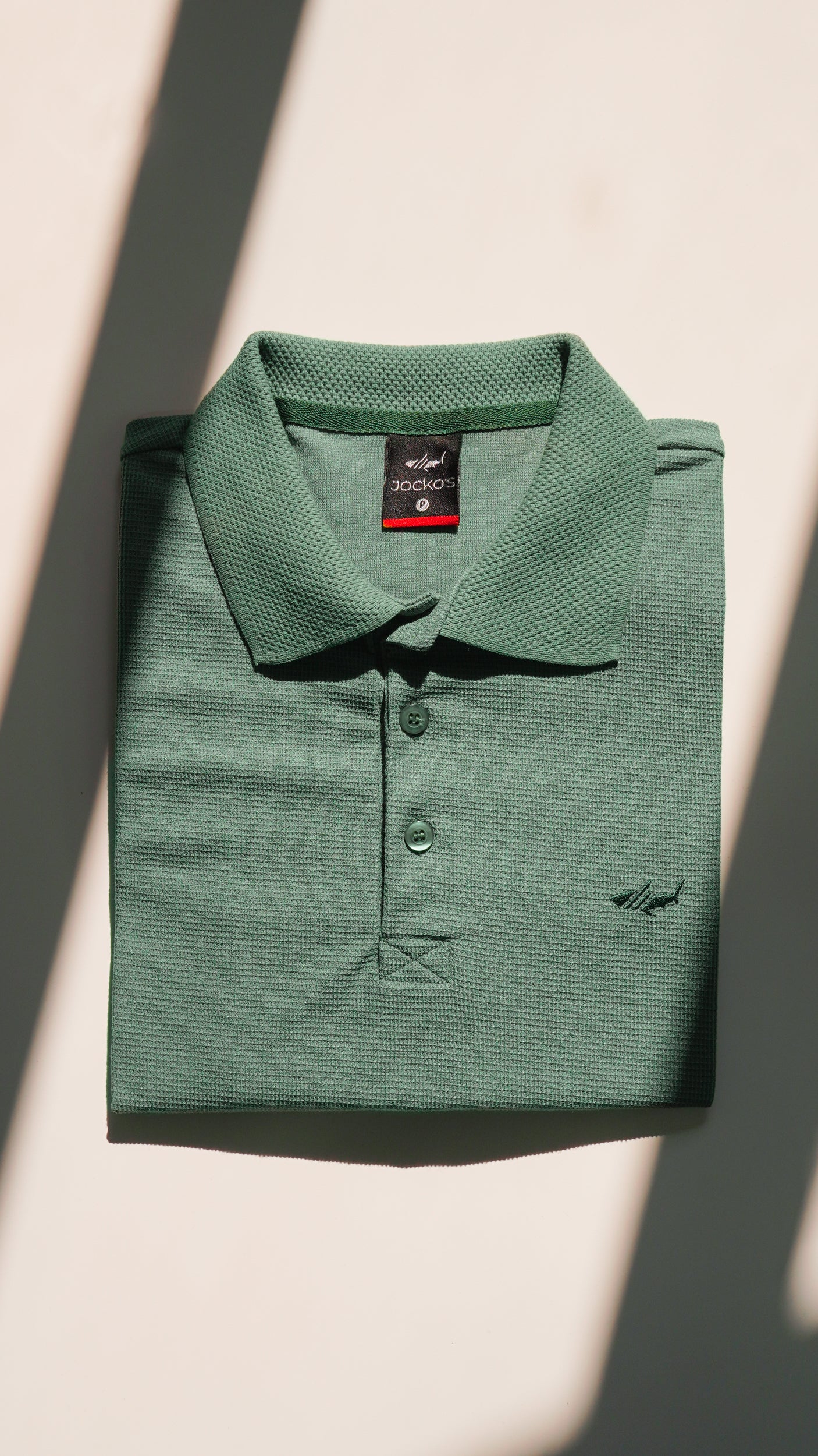 Camisa Polo Jacquard Tricô - Verde