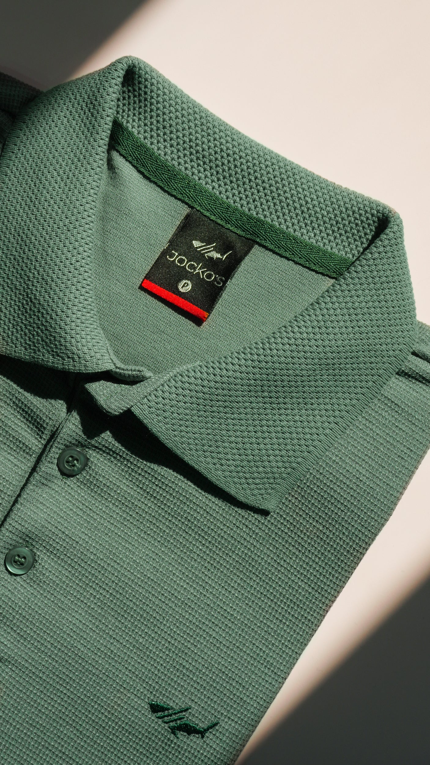 Camisa Polo Jacquard Tricô - Verde