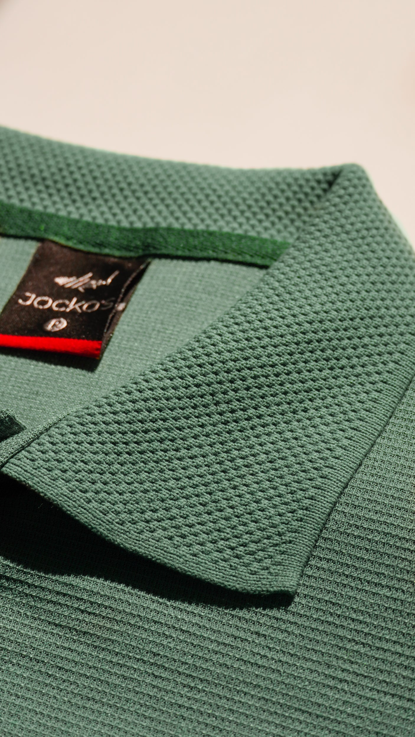 Camisa Polo Jacquard Tricô - Verde