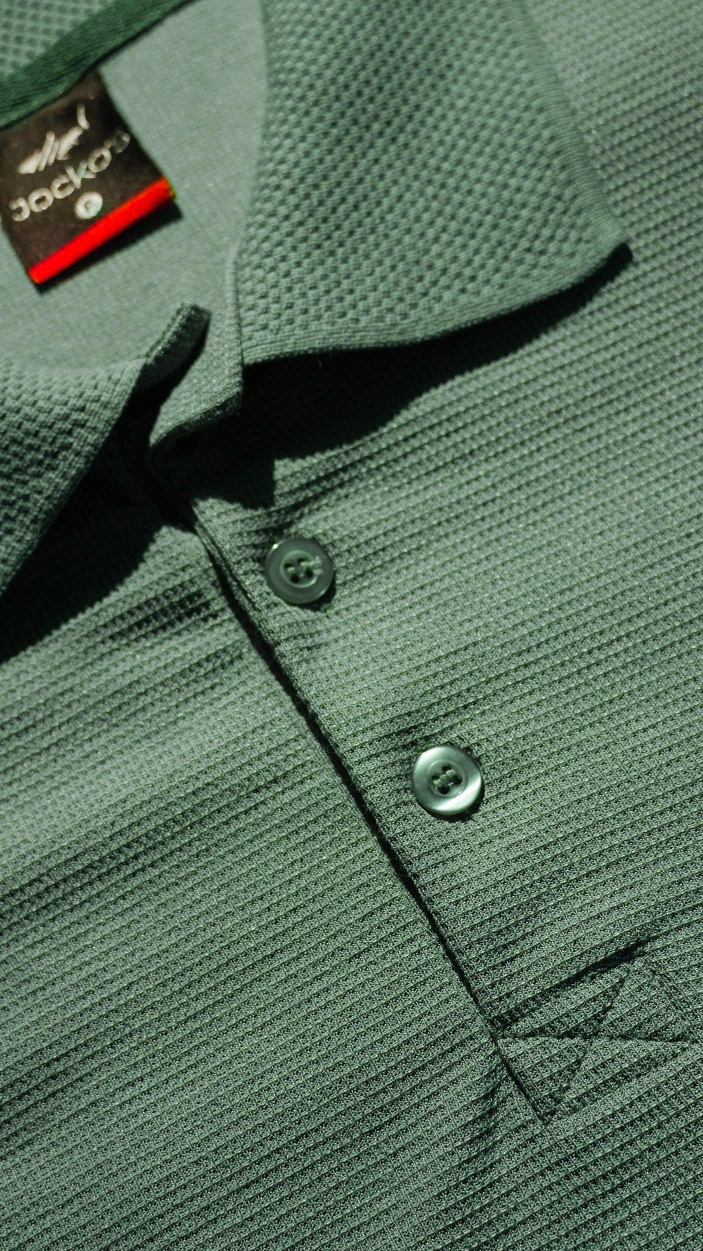 Camisa Polo Jacquard Tricô - Verde