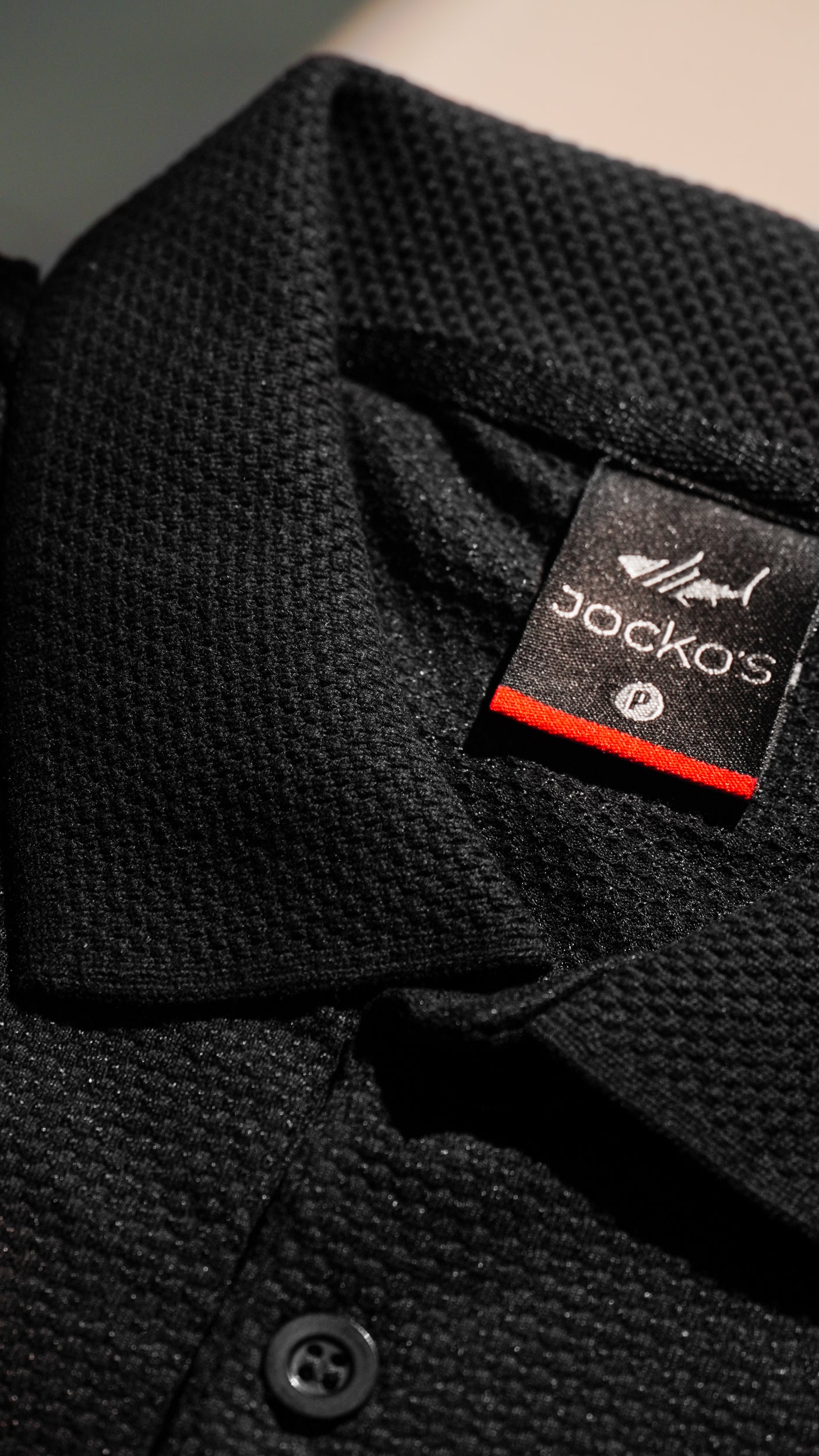 Camisa Polo Jacquard Colmeia - Preta