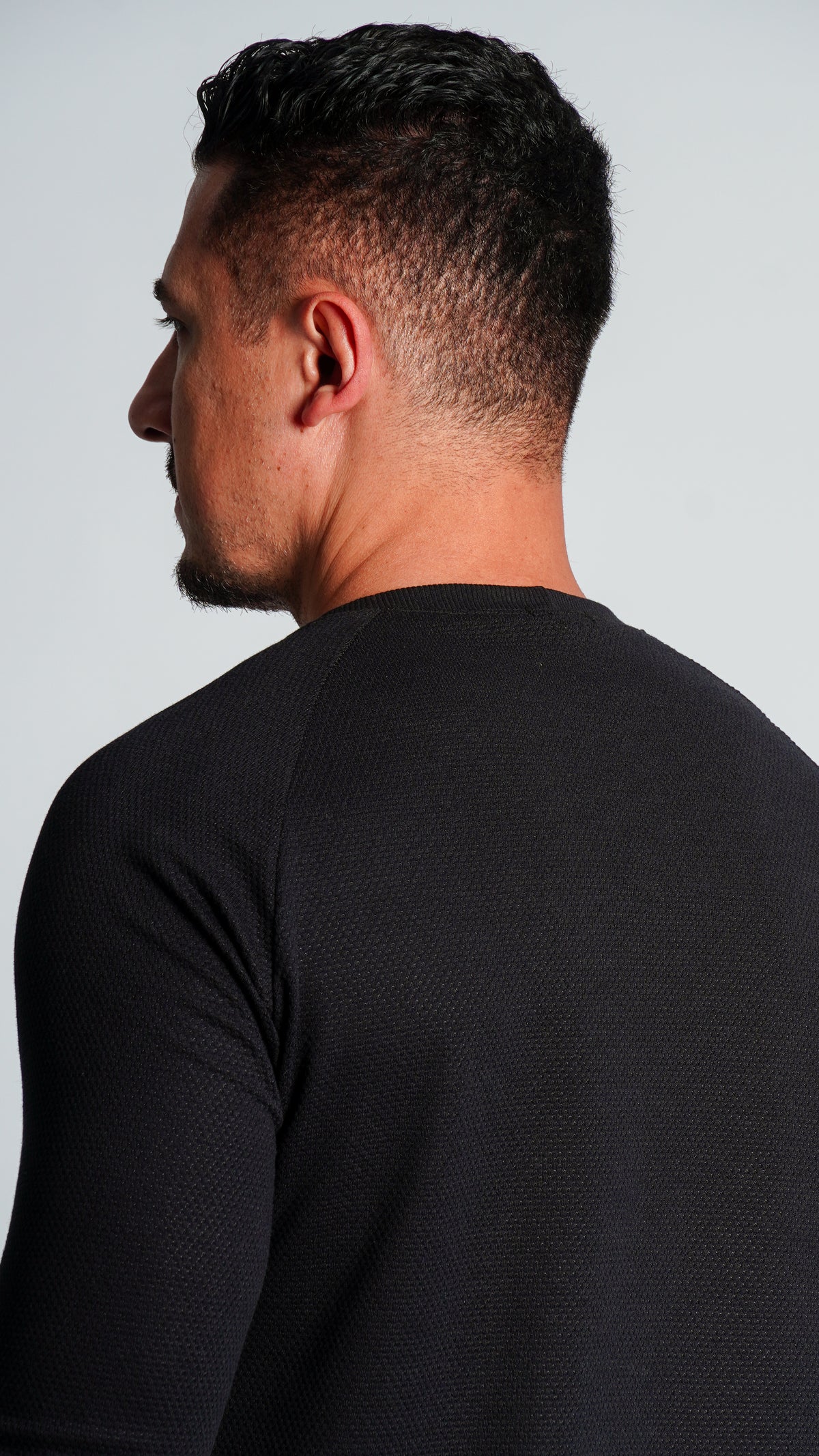 Camiseta Manga Longa Colmeia - Preta