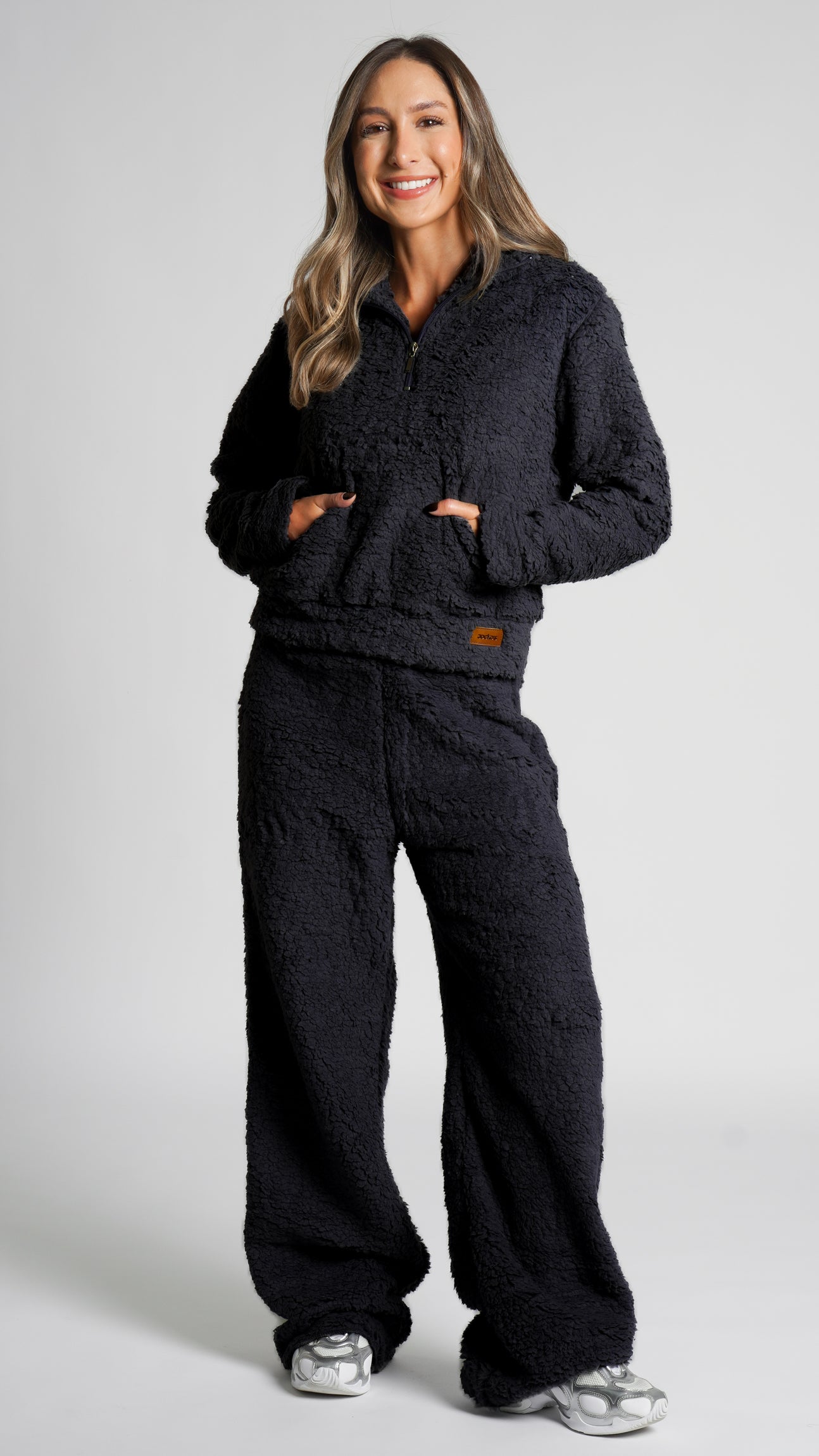 Calça Sherpa Reta - Preta