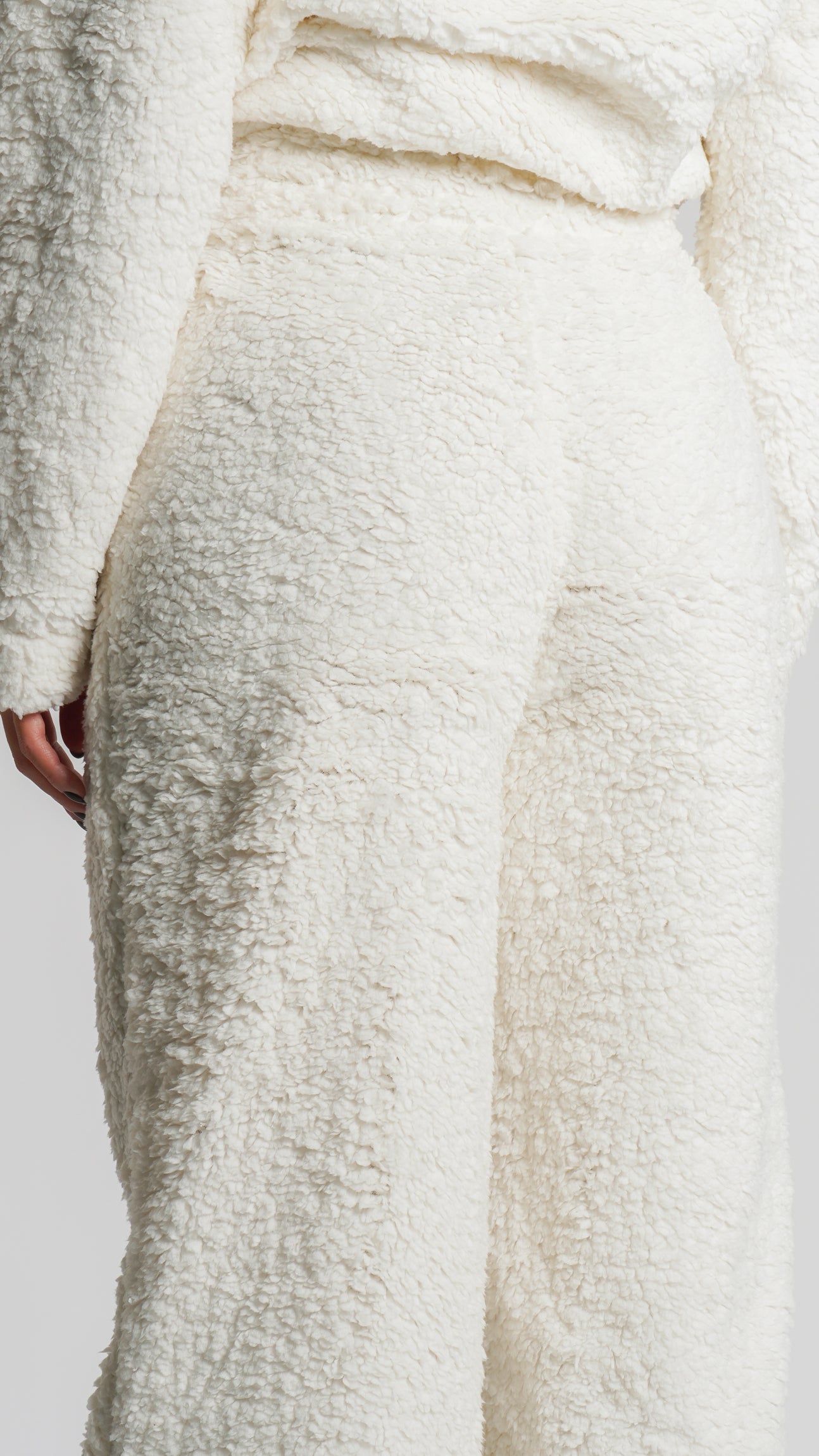 Calça Sherpa Reta - Off White