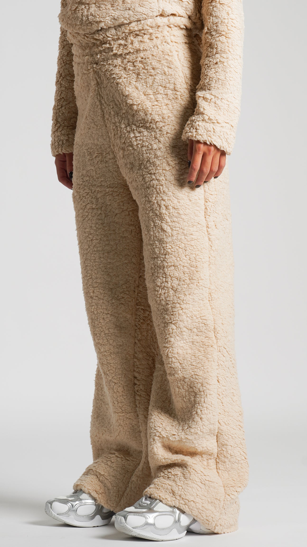 Conjunto Sherpa Zíper - Bege