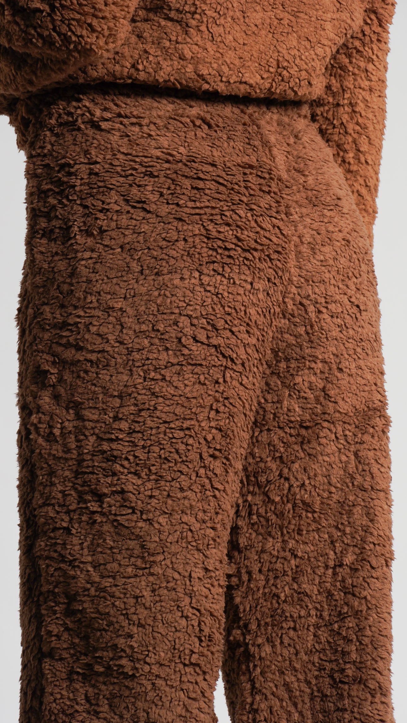 Conjunto Sherpa Zíper - Marrom
