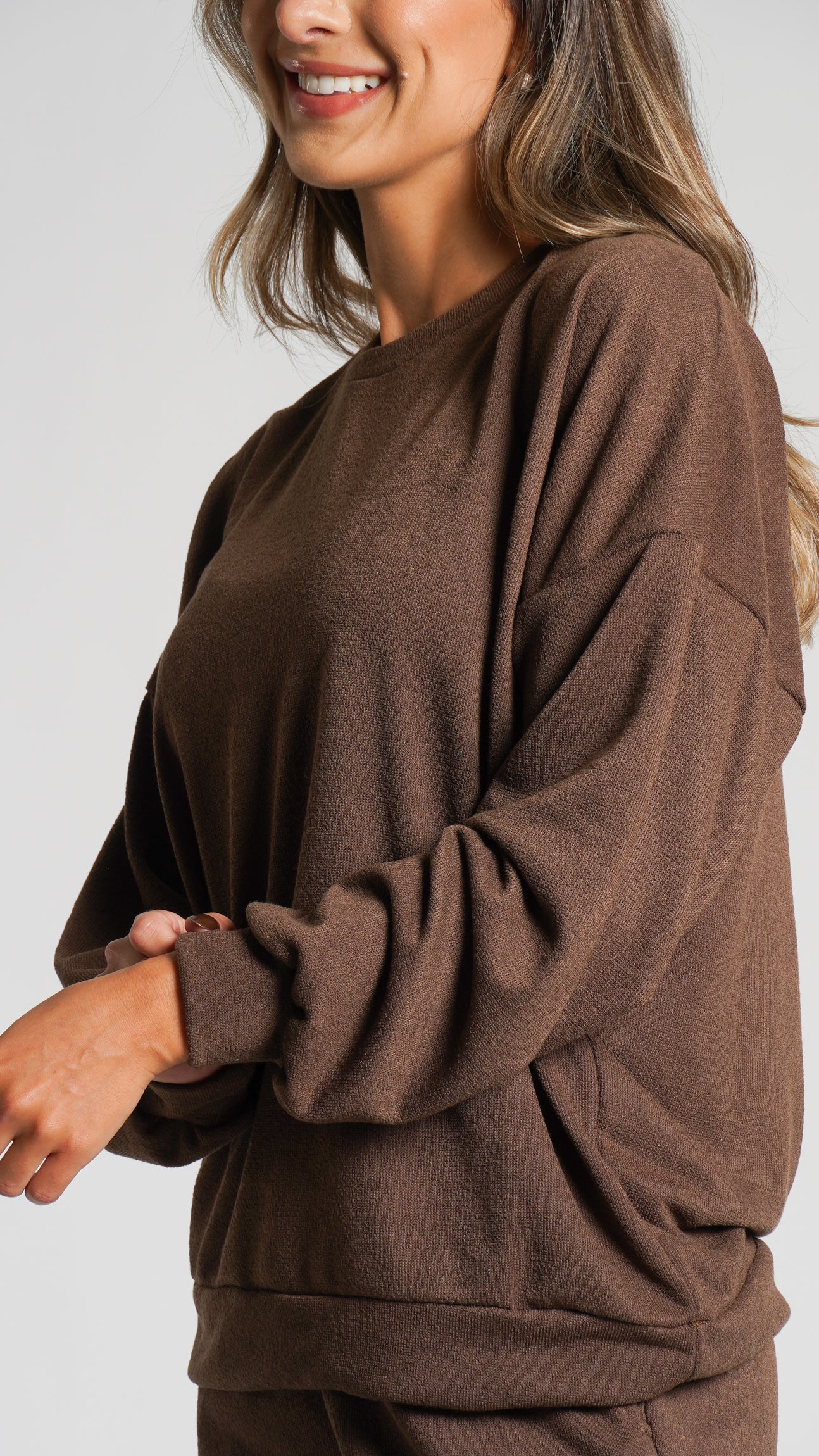 Blusa Crepe Milão - Marrom