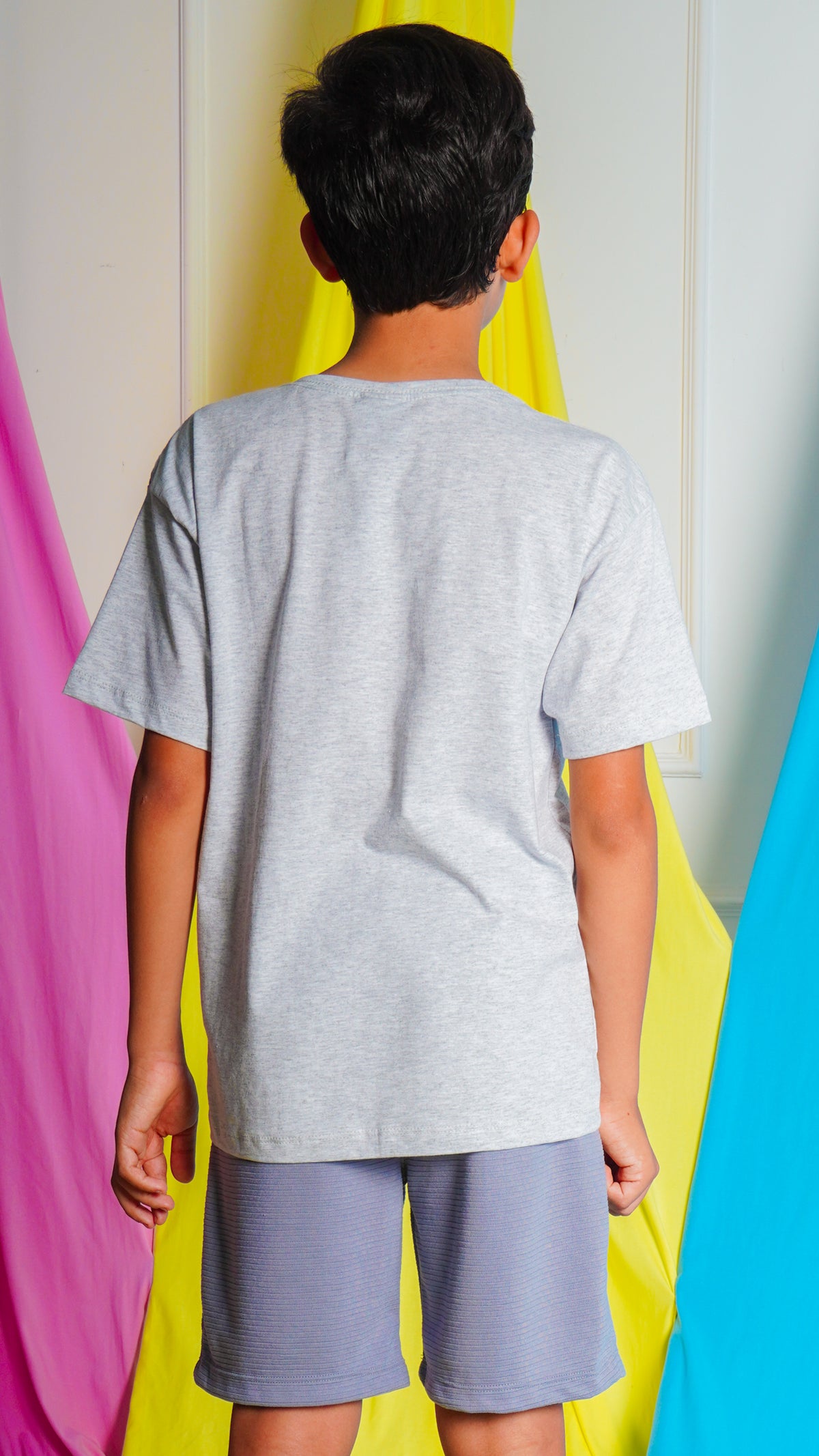 Camiseta Kids Estampada Surf - Cinza