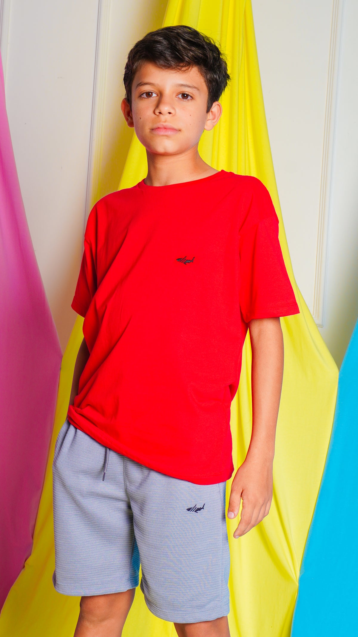 Camiseta Kids Básica - Vermelha