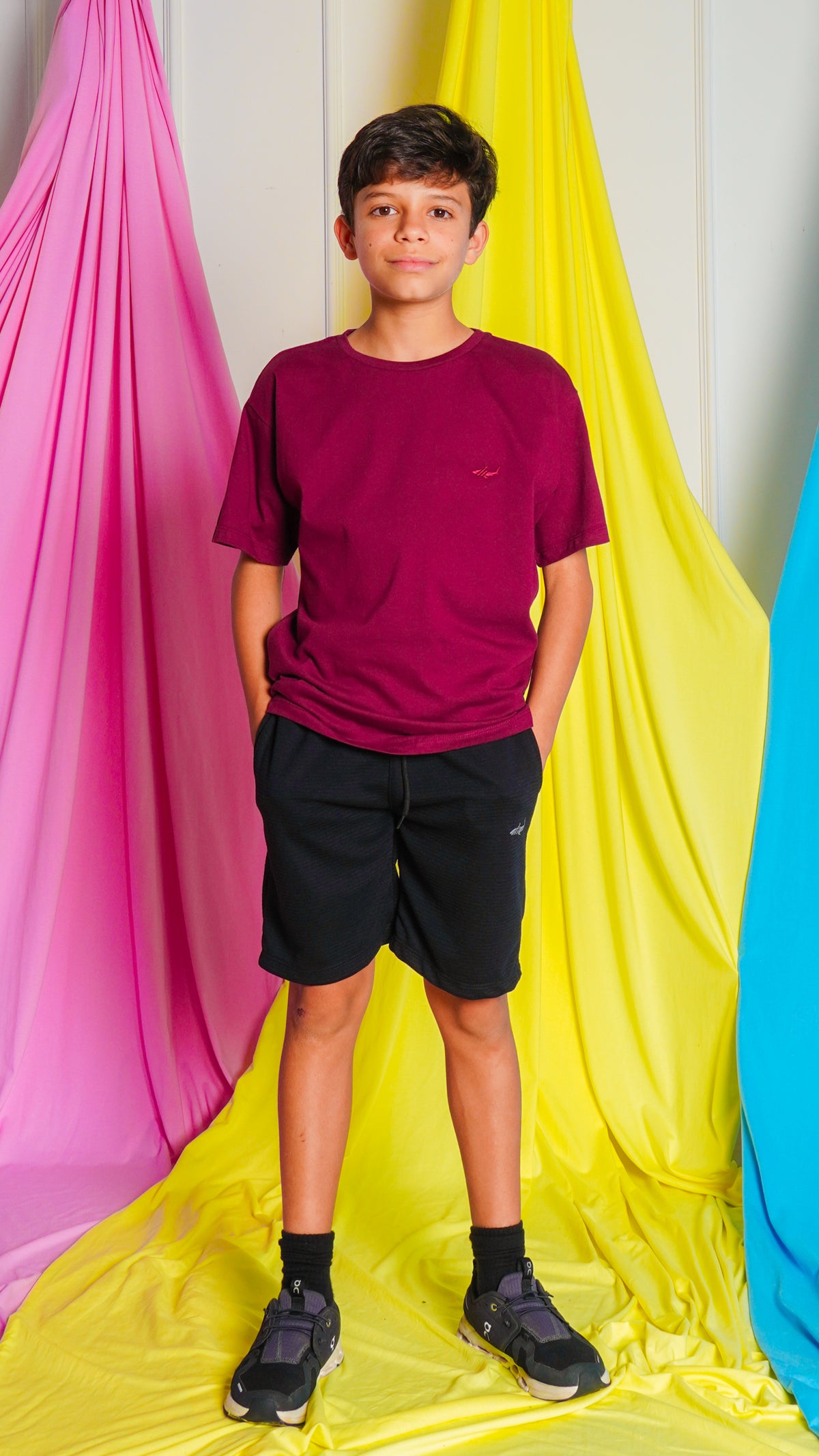 Camiseta Kids Básica - Bordô