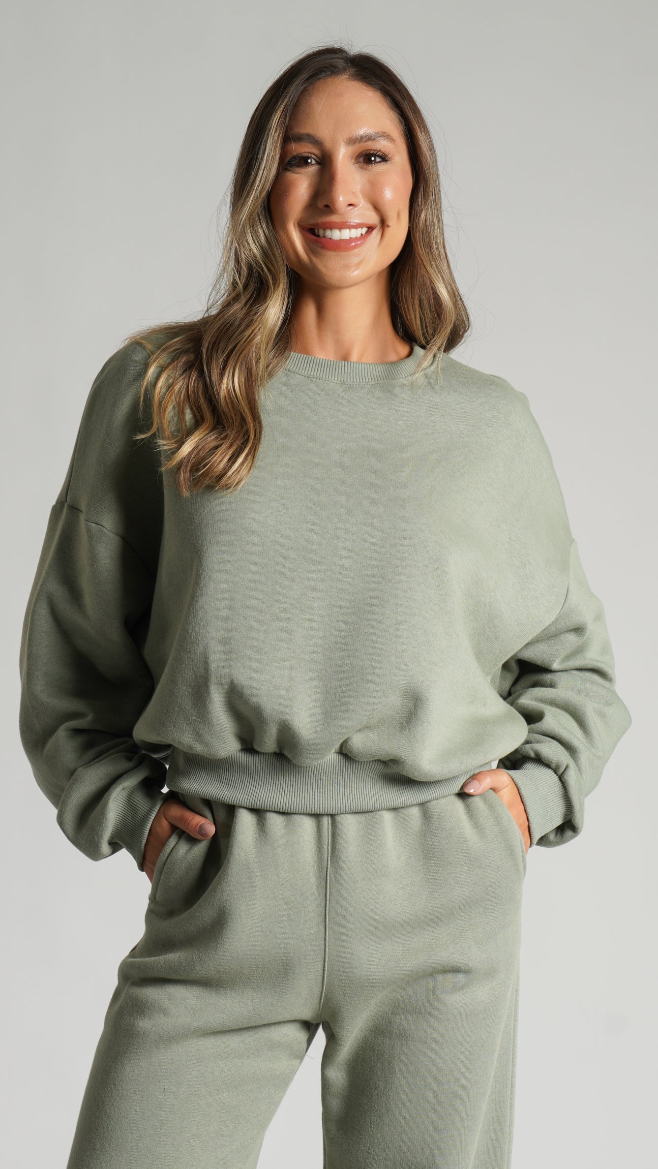 Moletom Cropped Premium - Verde