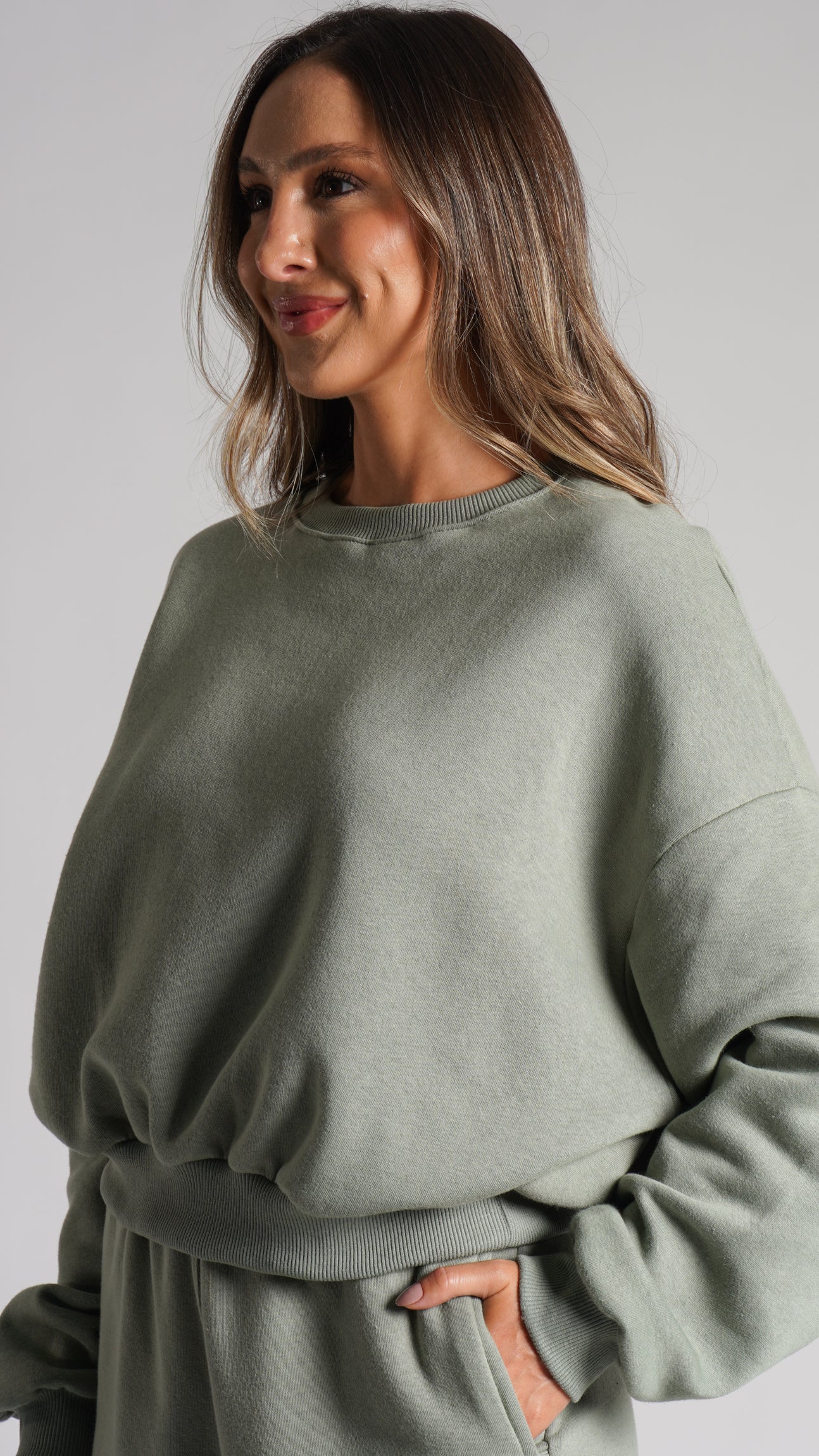 Moletom Cropped Premium - Verde