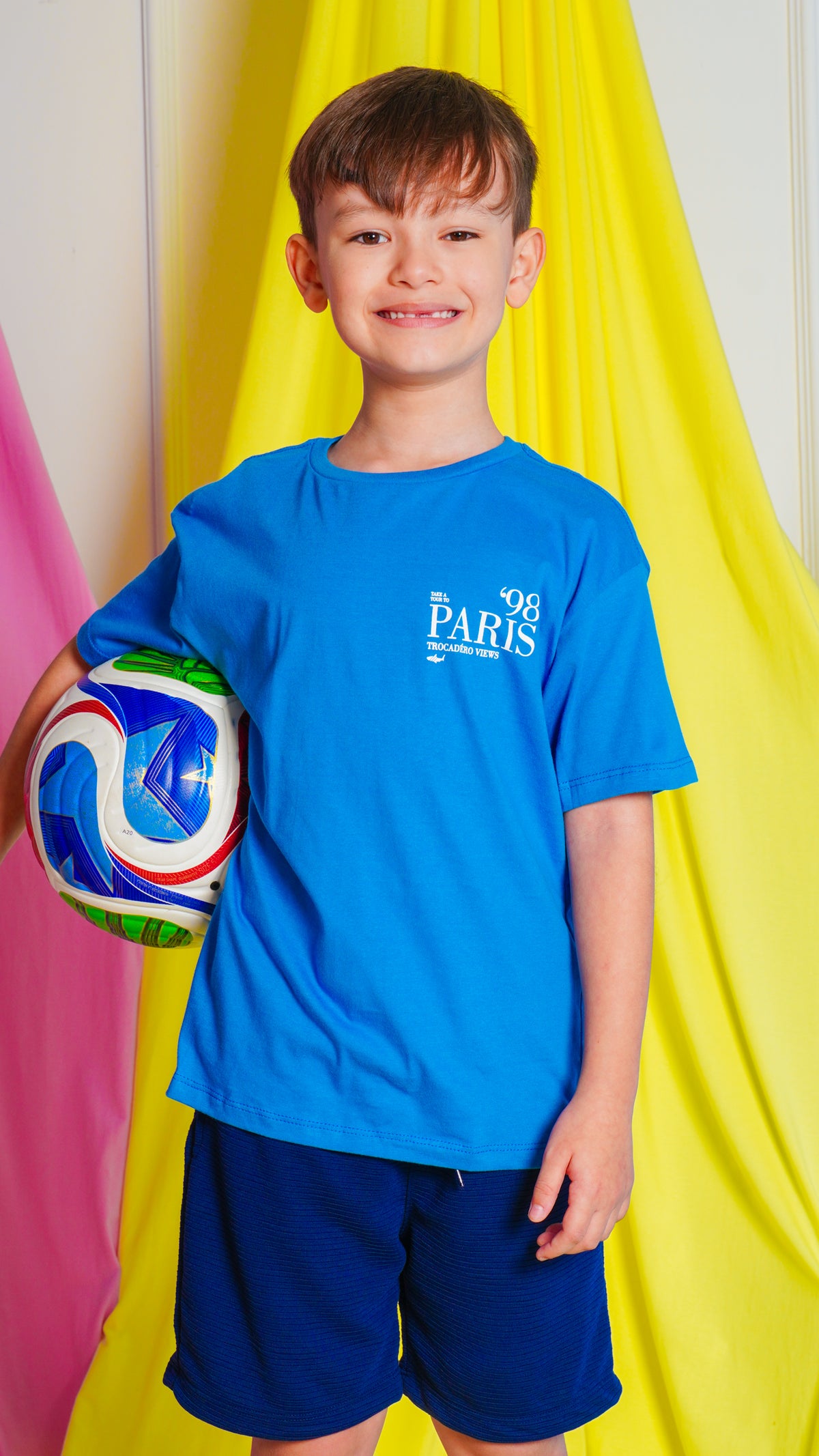 Camiseta Kids Estampada Paris - Azul