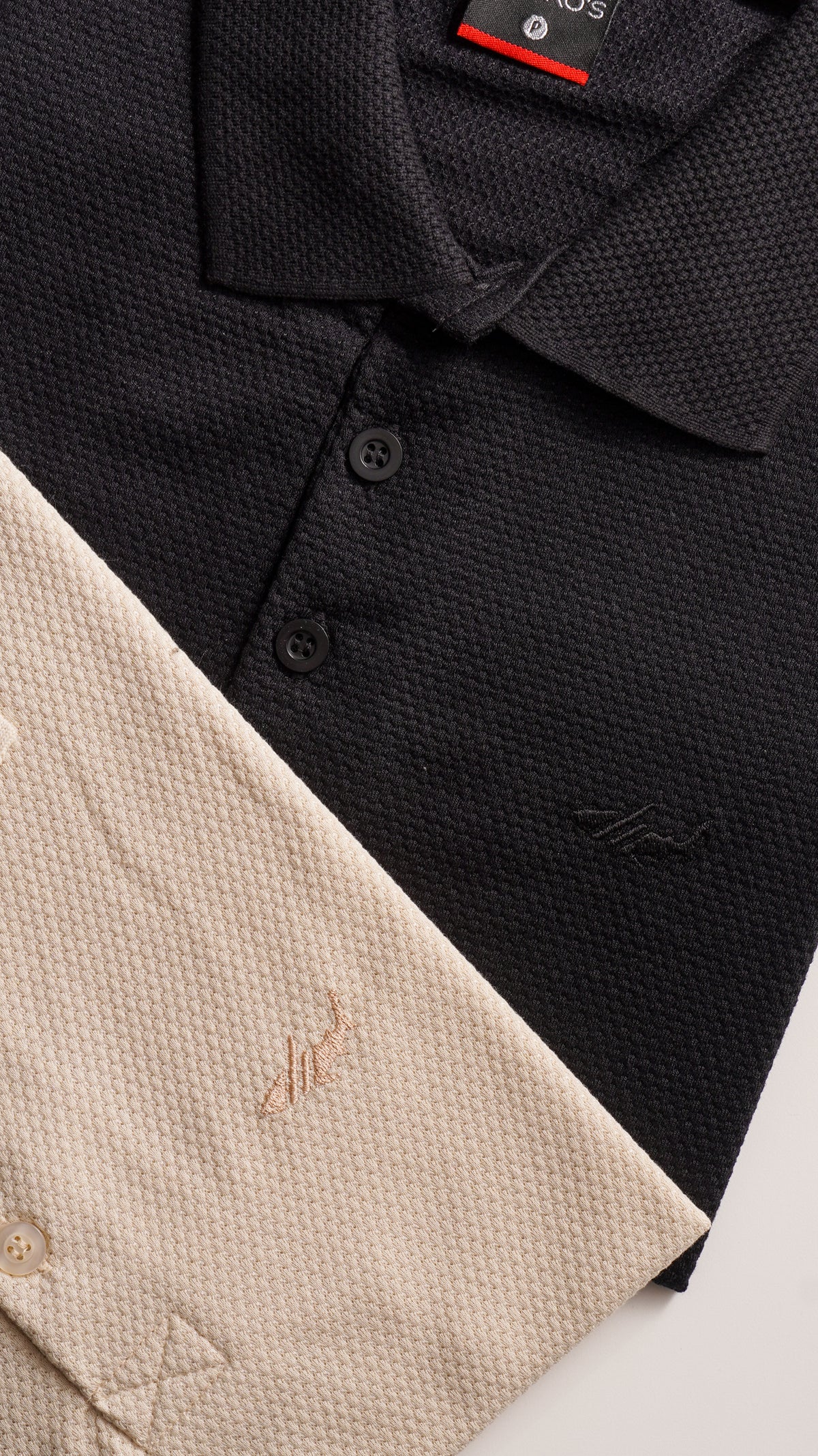 KIT - VITÓRIA | 2 POLOS COLMEIA JACQUARD